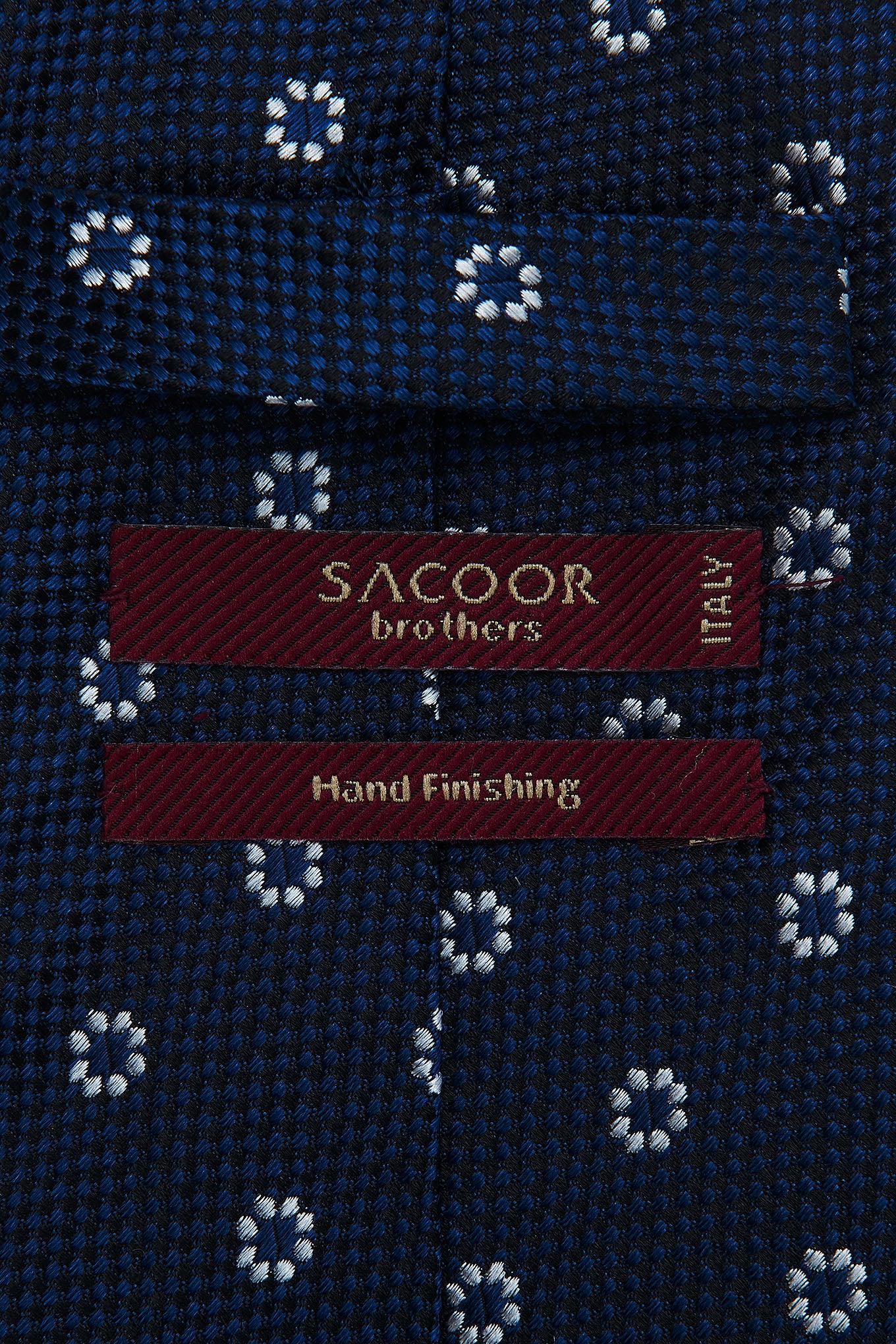 Floral Pattern Tie 100% Silk 8cm - Image 4