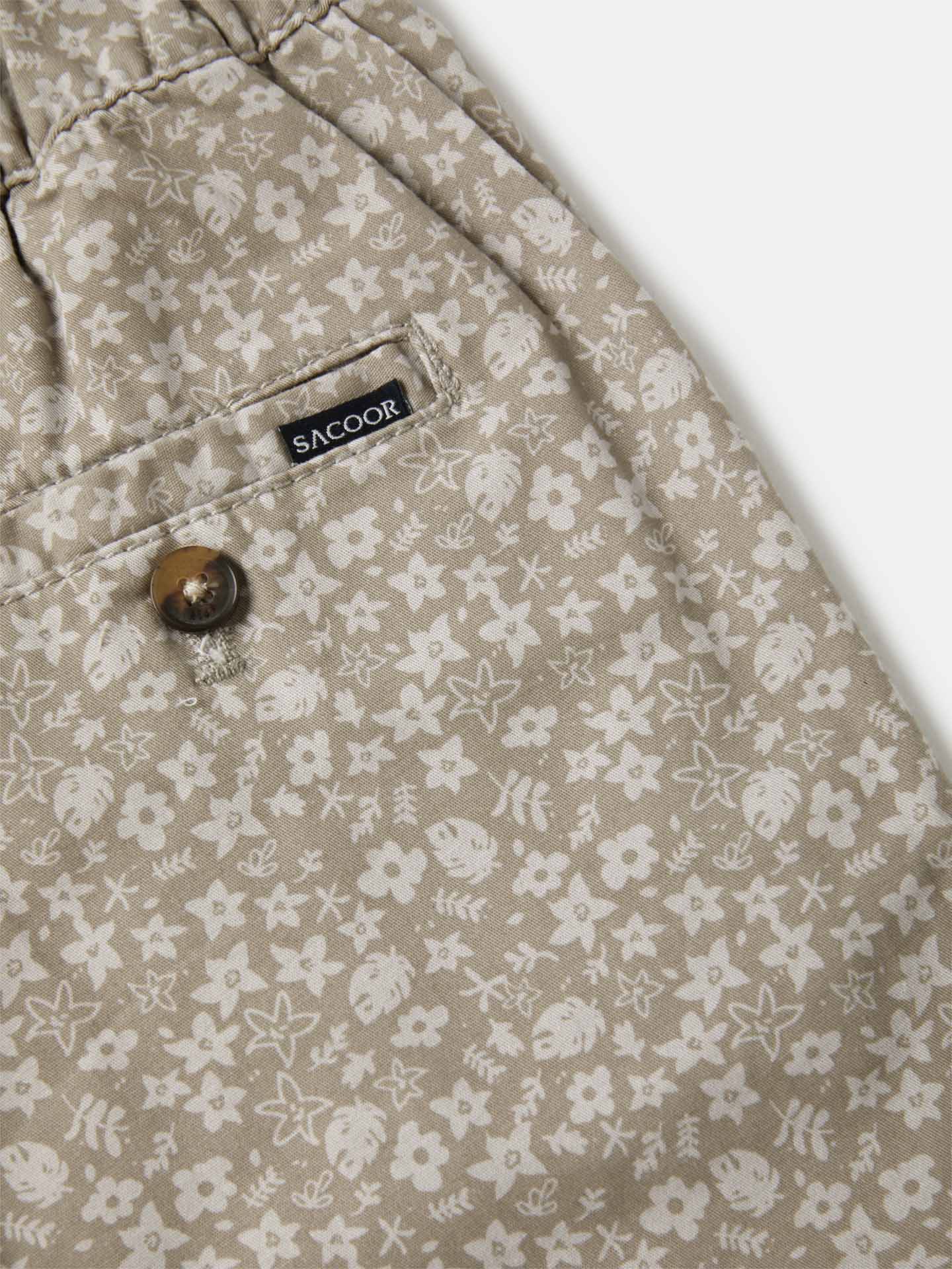Flower Print Bermuda Shorts - Image 6