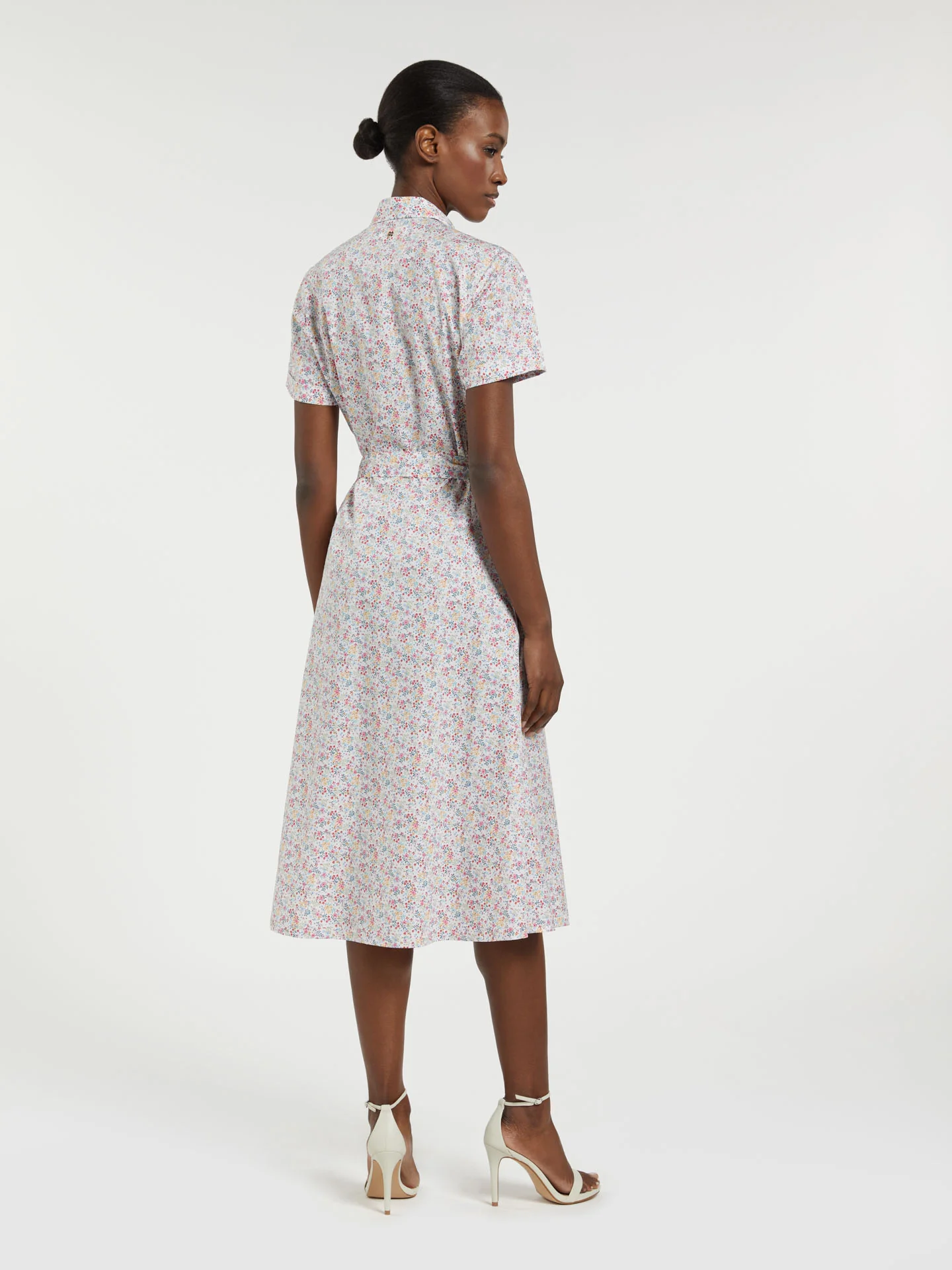 Flower Print Shirt Dress - Image 3