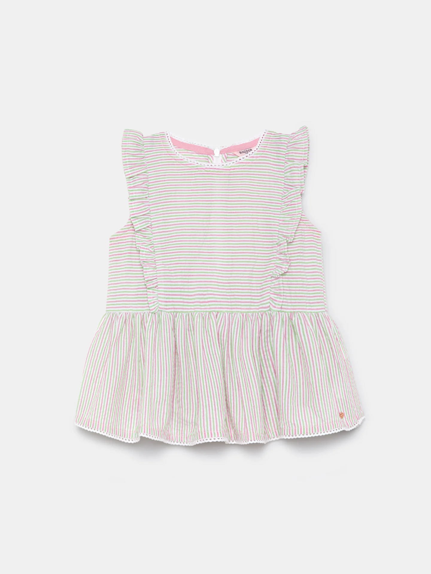 Frills Striped Blouse - Image 4
