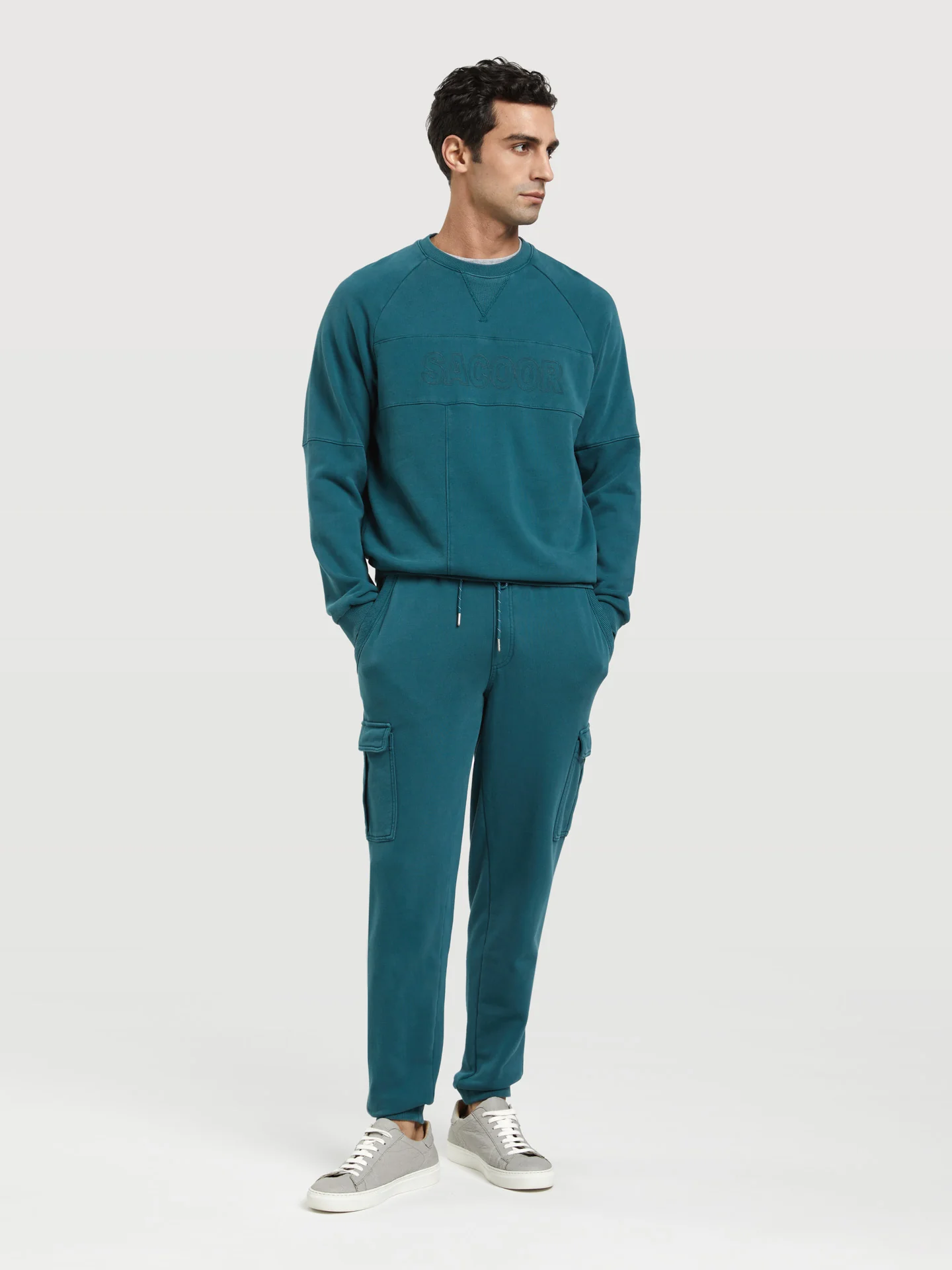Garment Dye Sweatshirt With Branding - Image 4