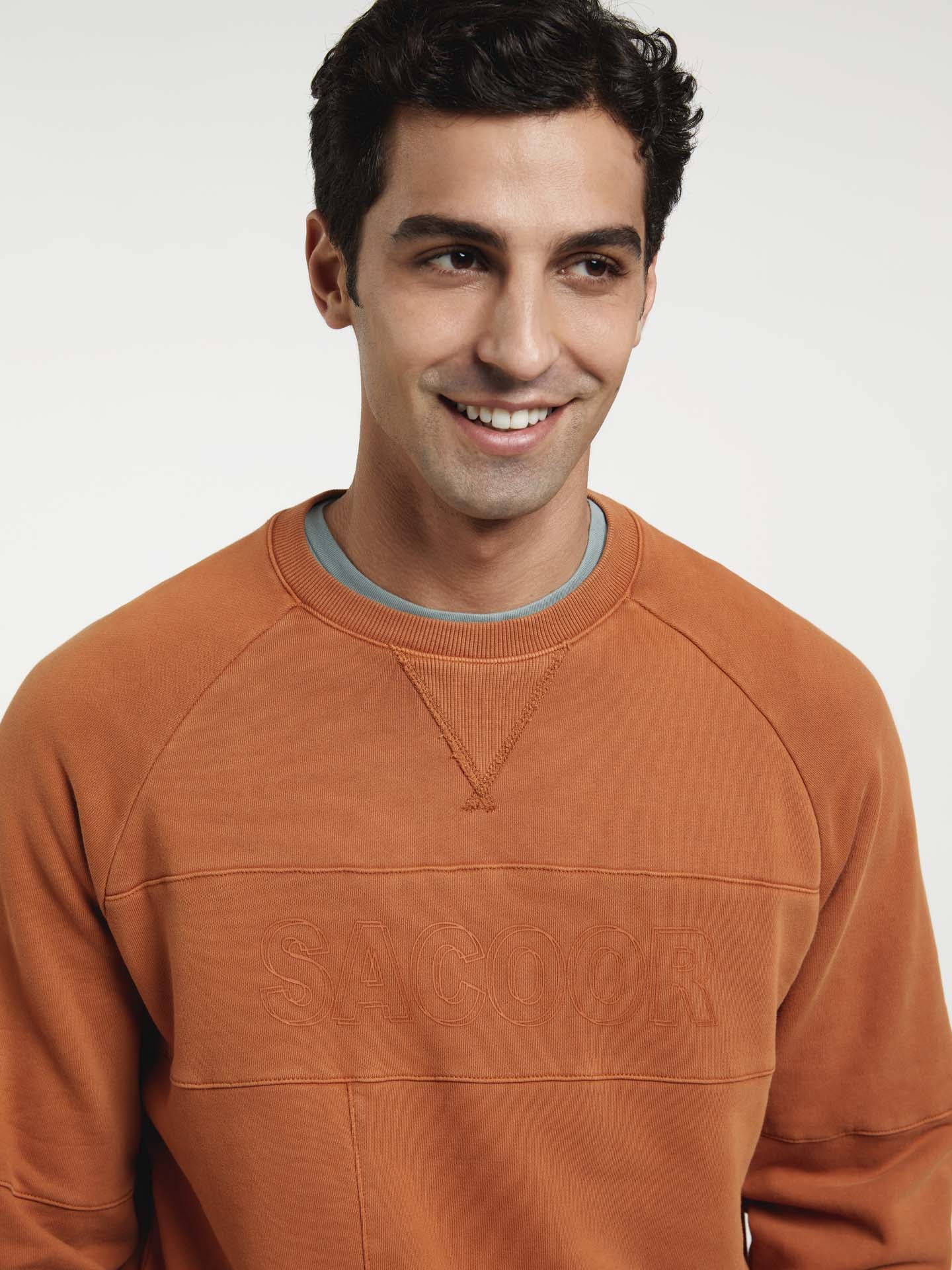 Garment Dye Sweatshirt With Branding - Image 9