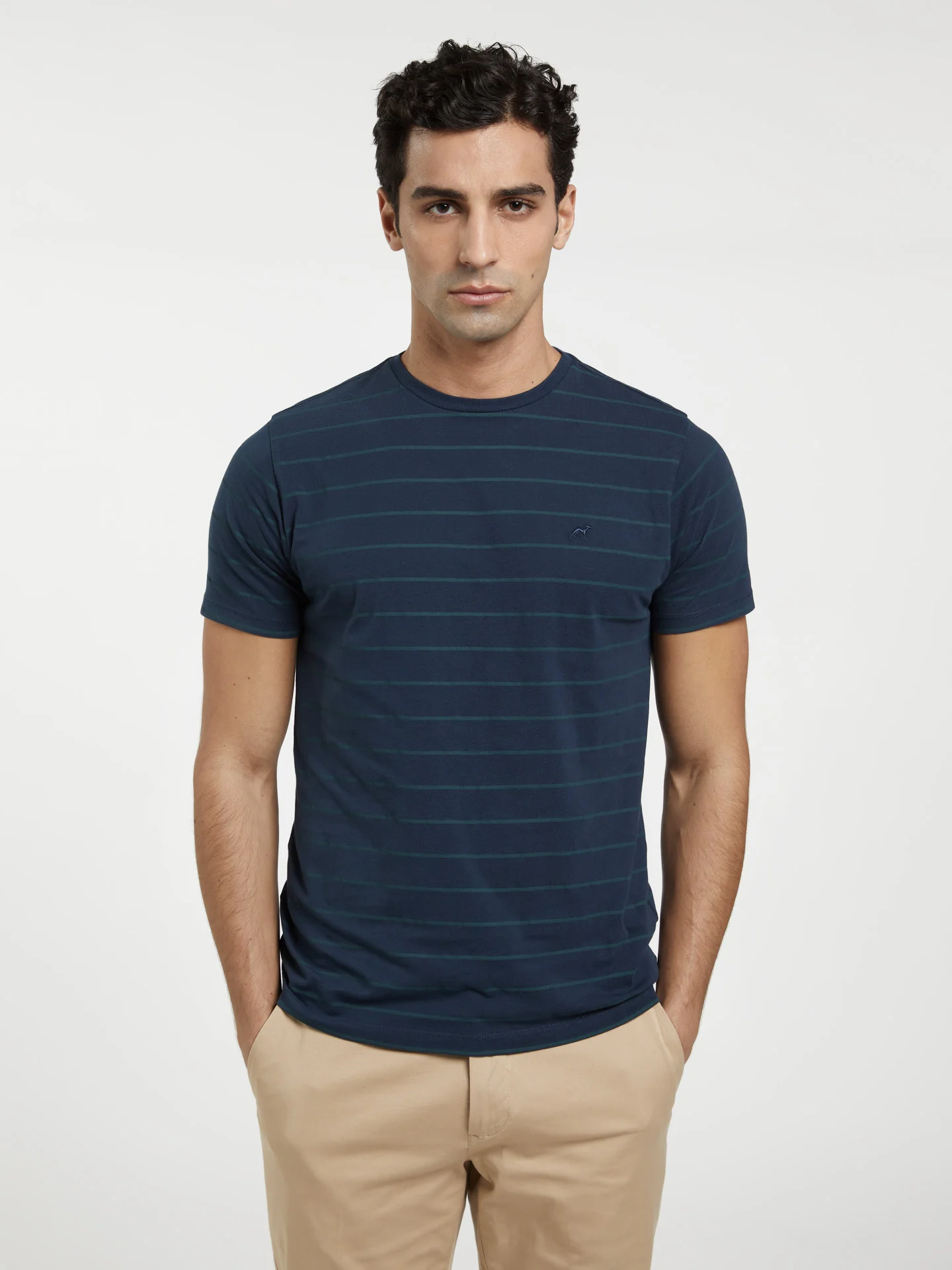 Garment Dye T-shirt With Stripes - Image 2