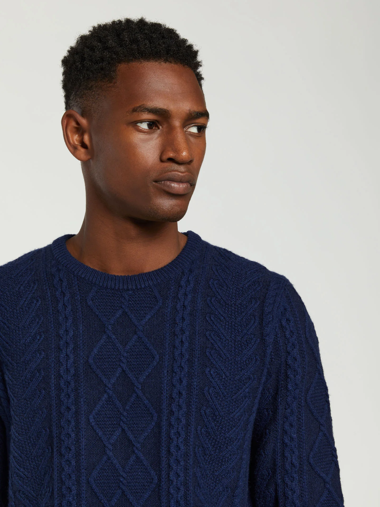 Gen z collection crew neck sweater with cables - Image 5