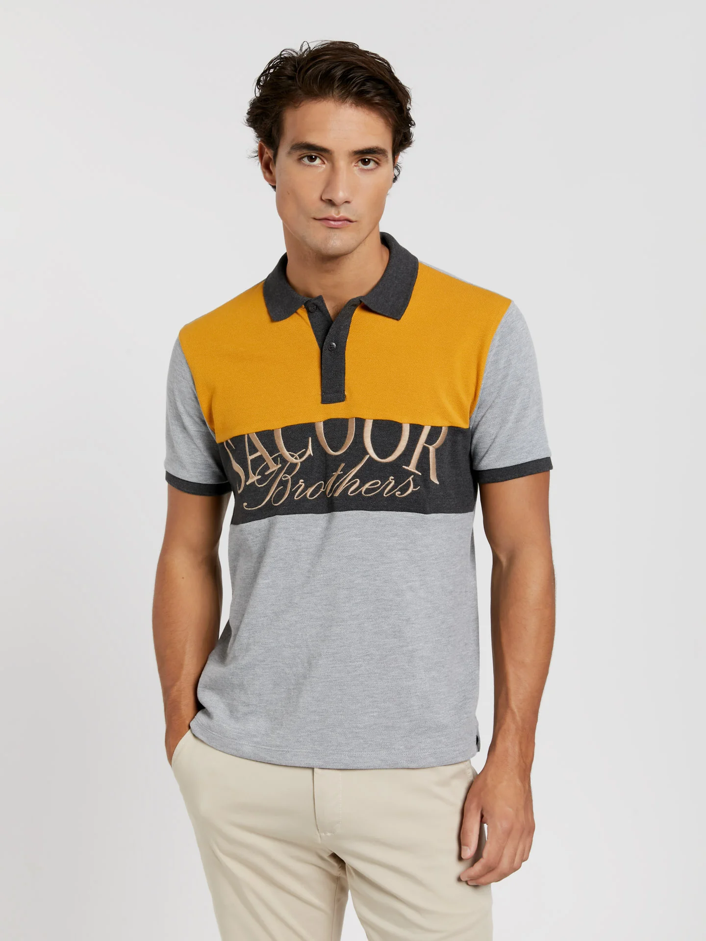 Gen z collection regular fit branding piqué polo shirt - Image 2