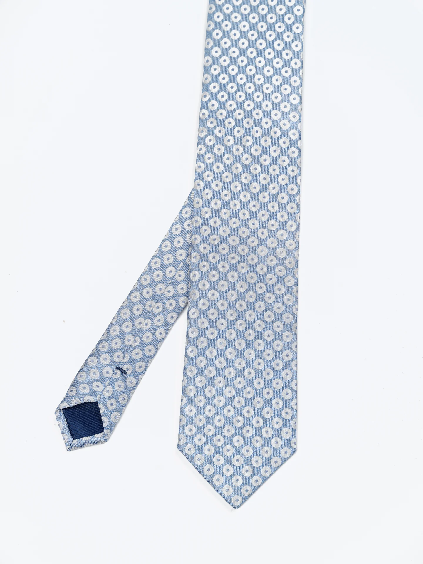 Geometric Pattern Tie 100% silk 7,5cm - Image 5