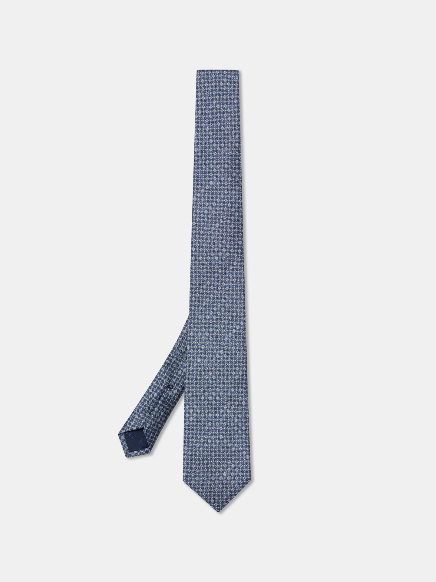 Geometric Pattern Tie 100% Silk 7,5cm - Image 3