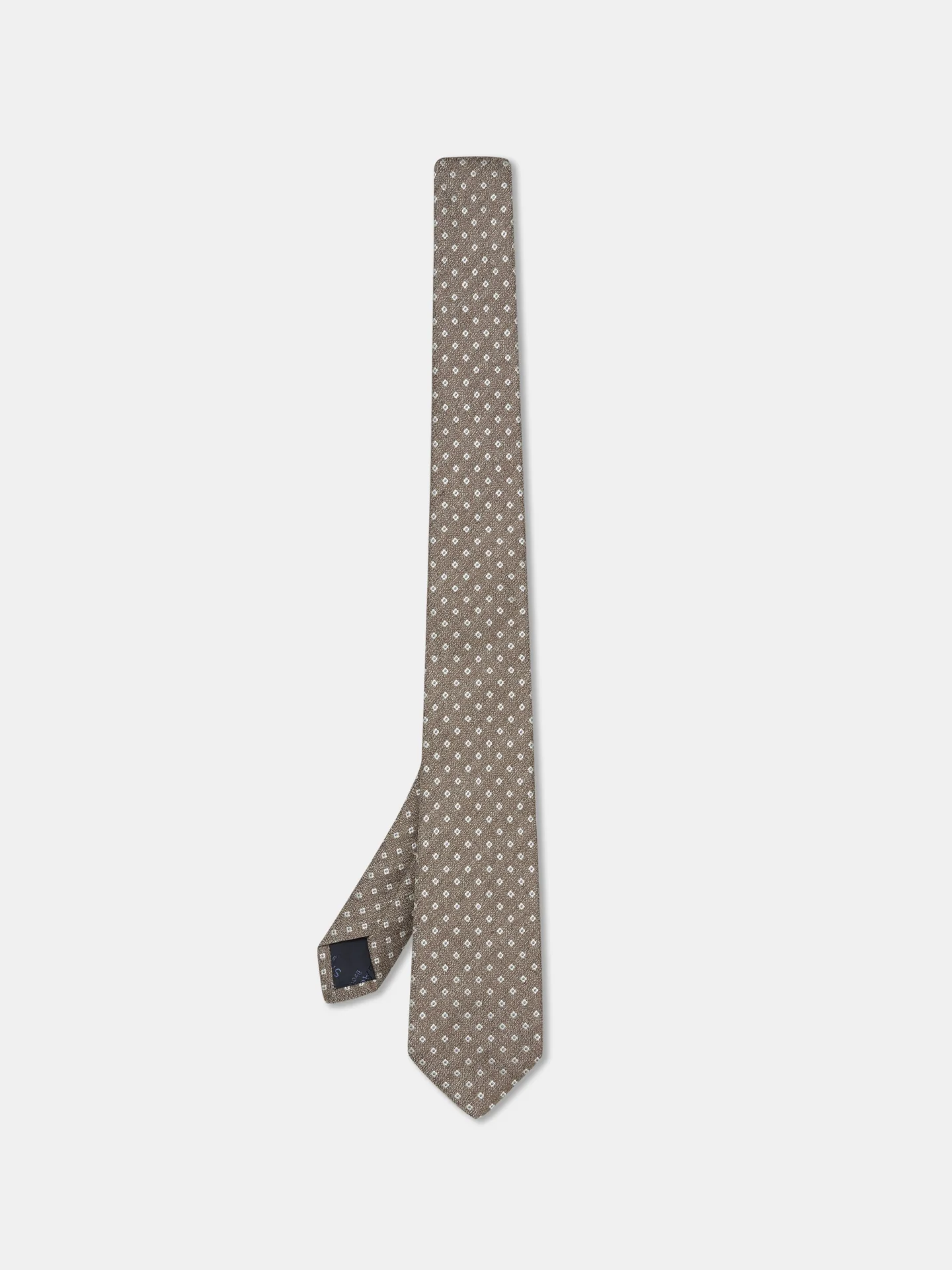 Geometric Pattern Tie 100% silk 8cm - Image 3