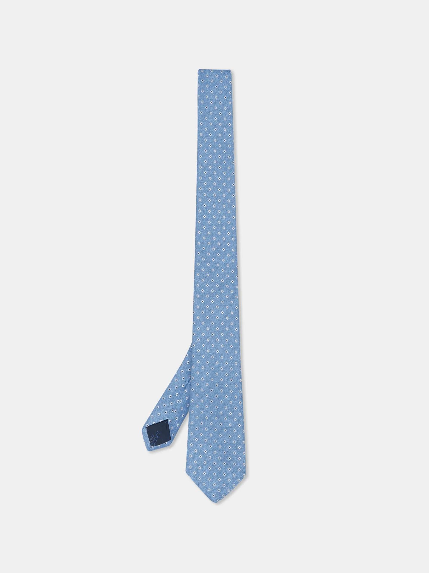 Geometric Pattern Tie 100% silk 8cm - Image 5
