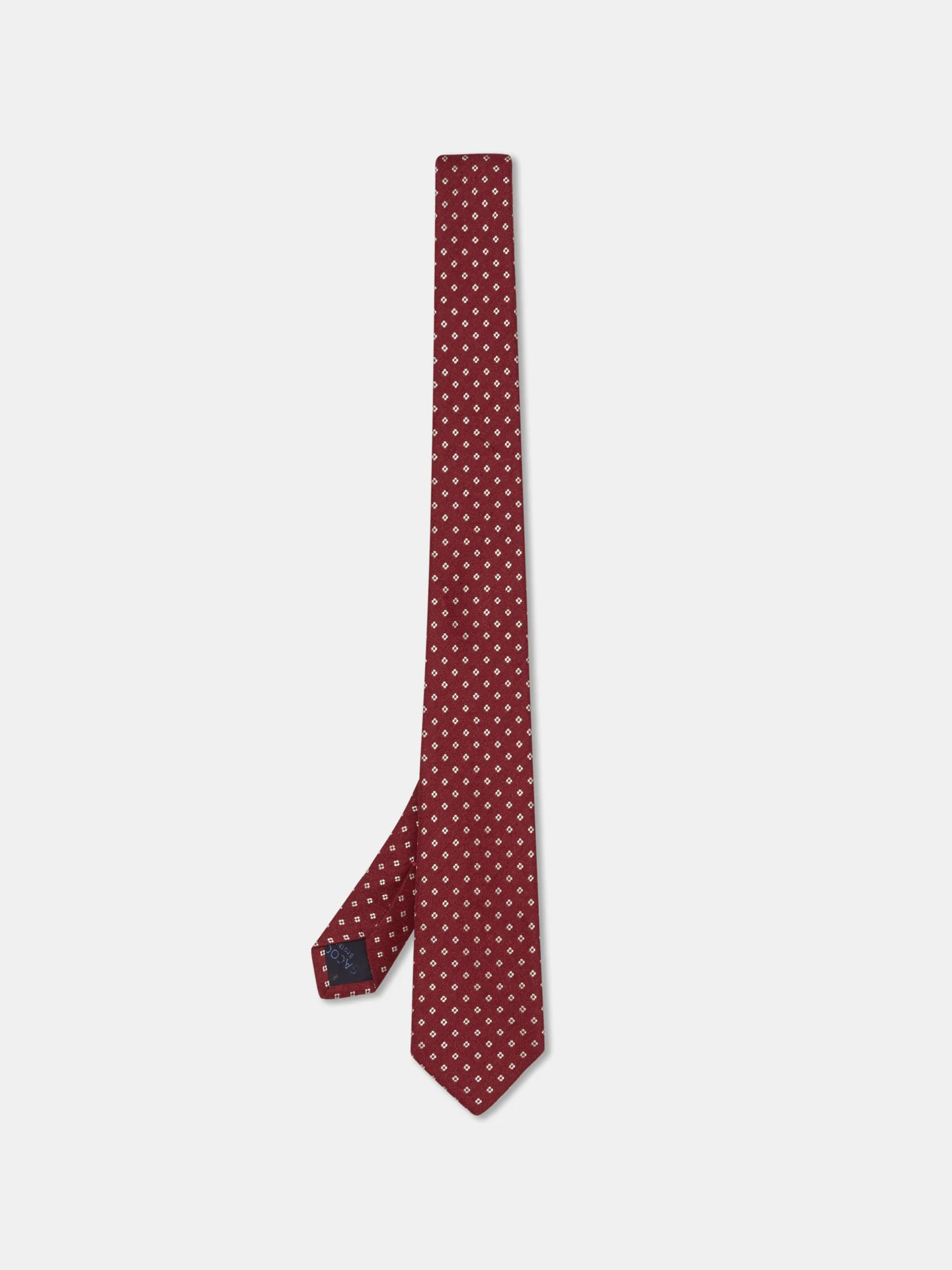 Geometric Pattern Tie 100% silk 8cm - Image 7