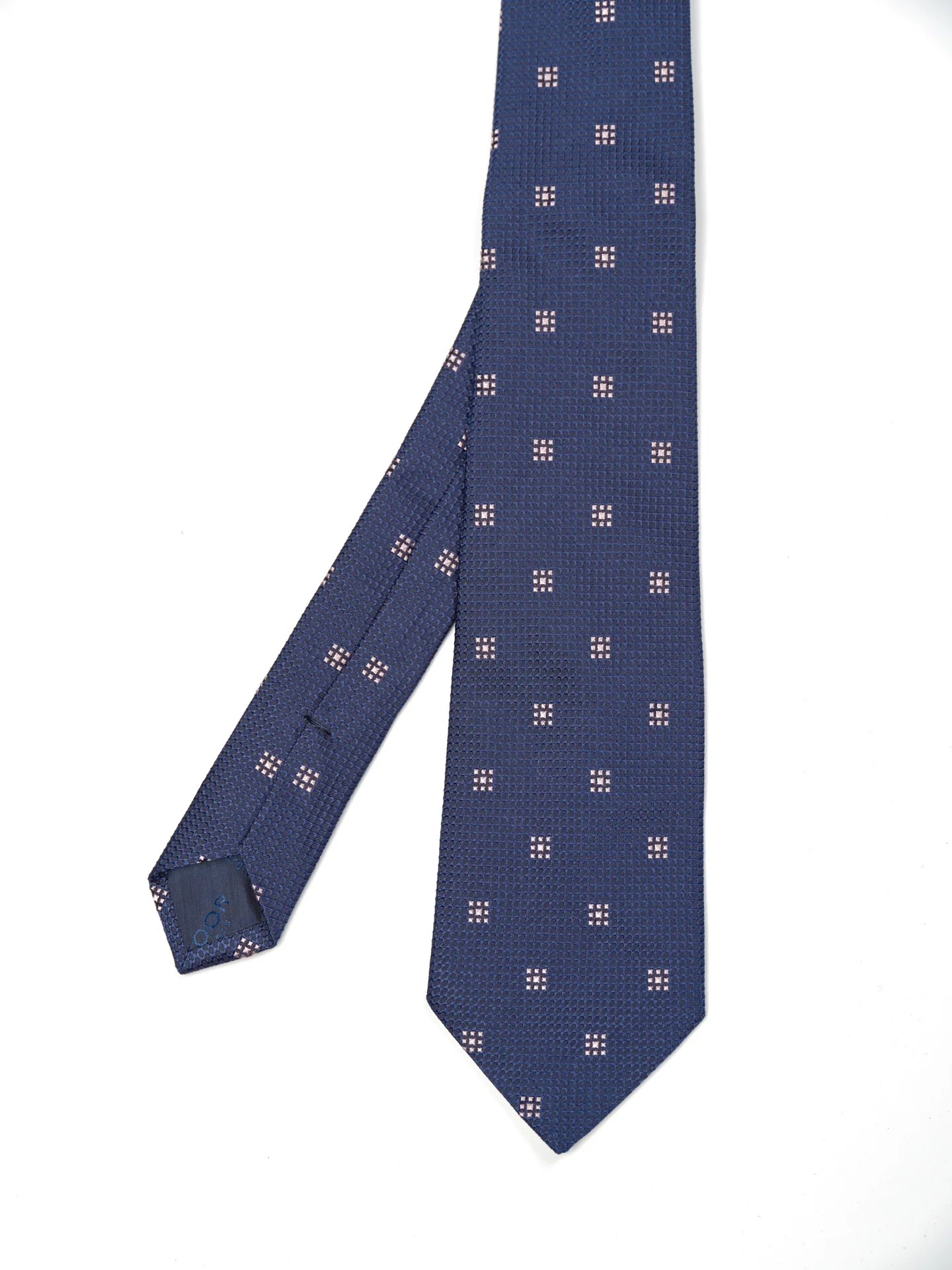 Geometric Pattern Tie 100% silk 8cm - Image 2