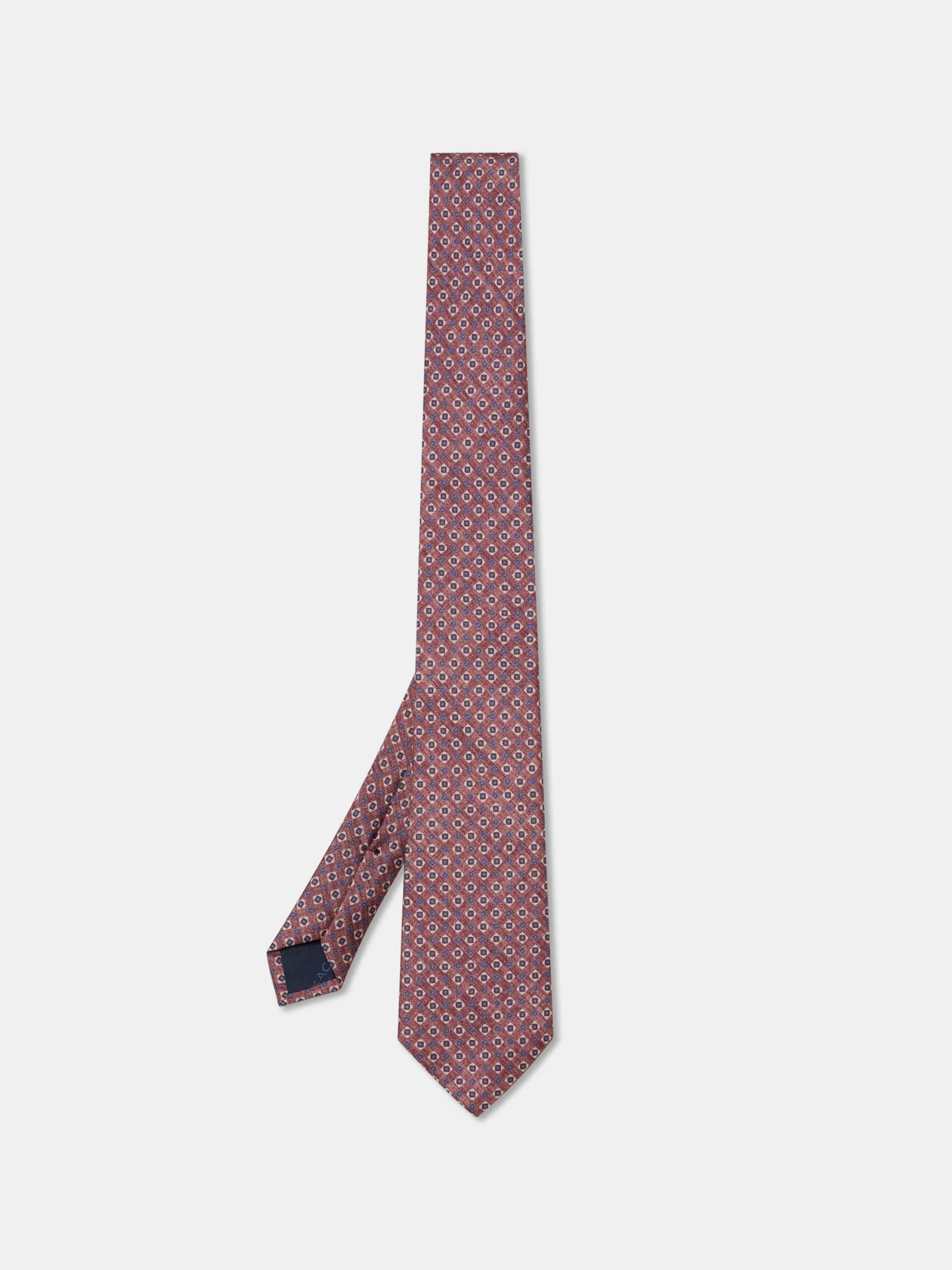 Geometric Pattern Tie 100% silk 8cm - Image 7