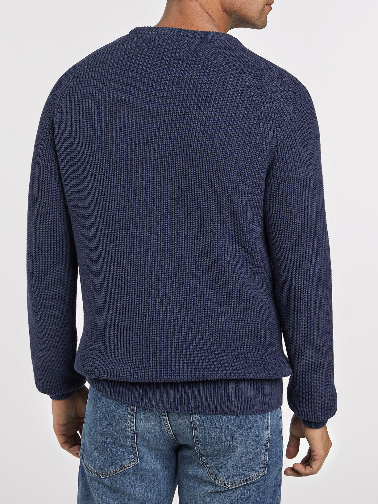 Half cardigan crew neck sweater - Image 7