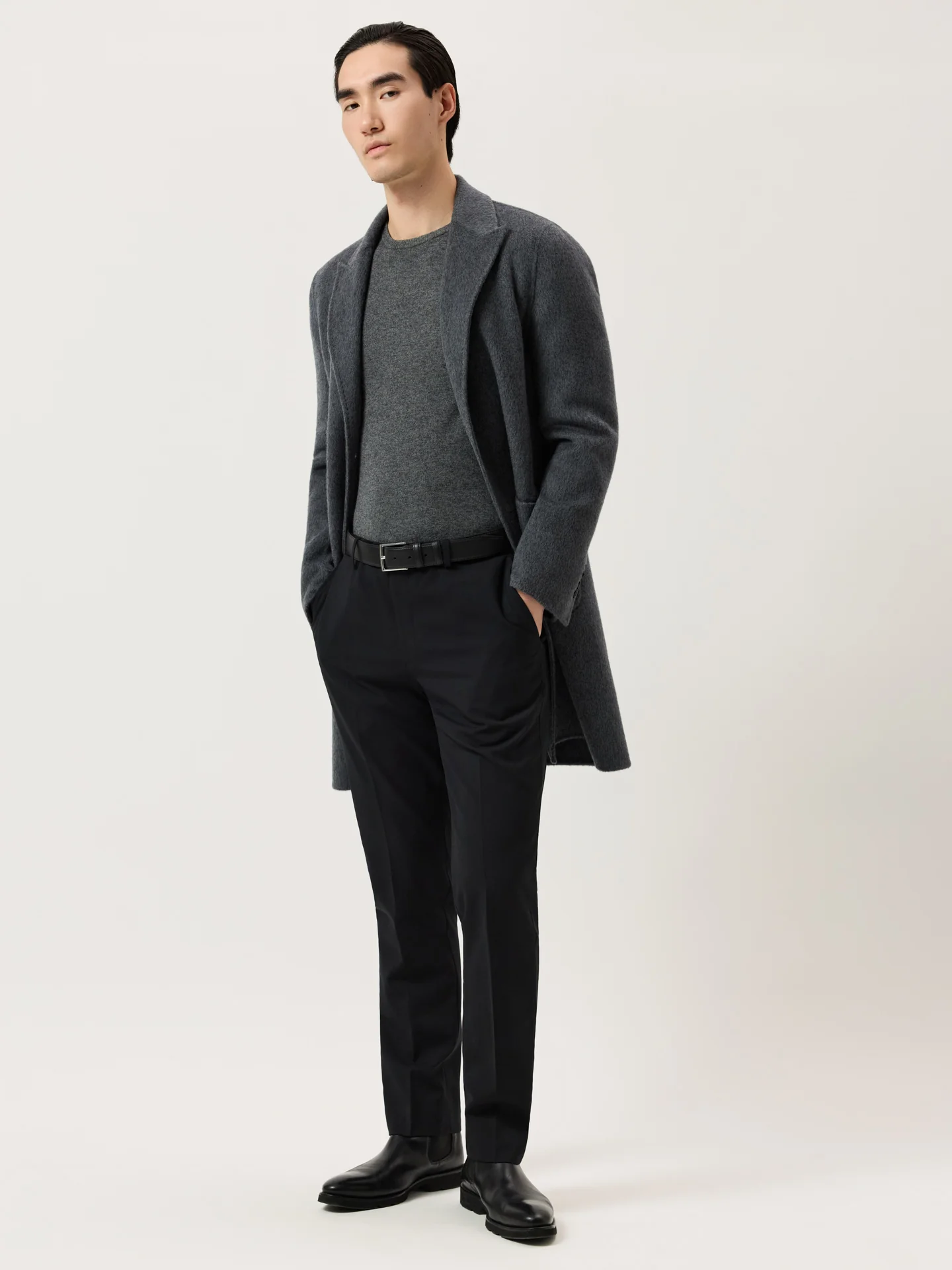 Handmade Overcoat In Wool Blend - Image 6
