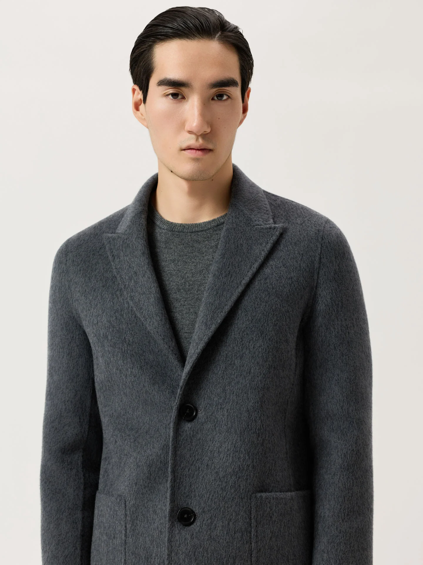 Handmade Overcoat In Wool Blend - Image 7