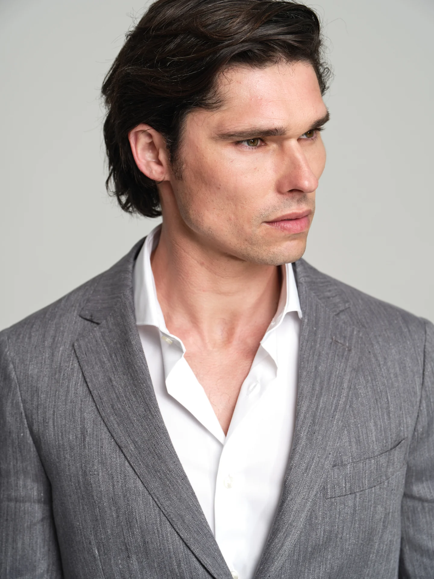 Havana Collection herringbone blazer - Image 2