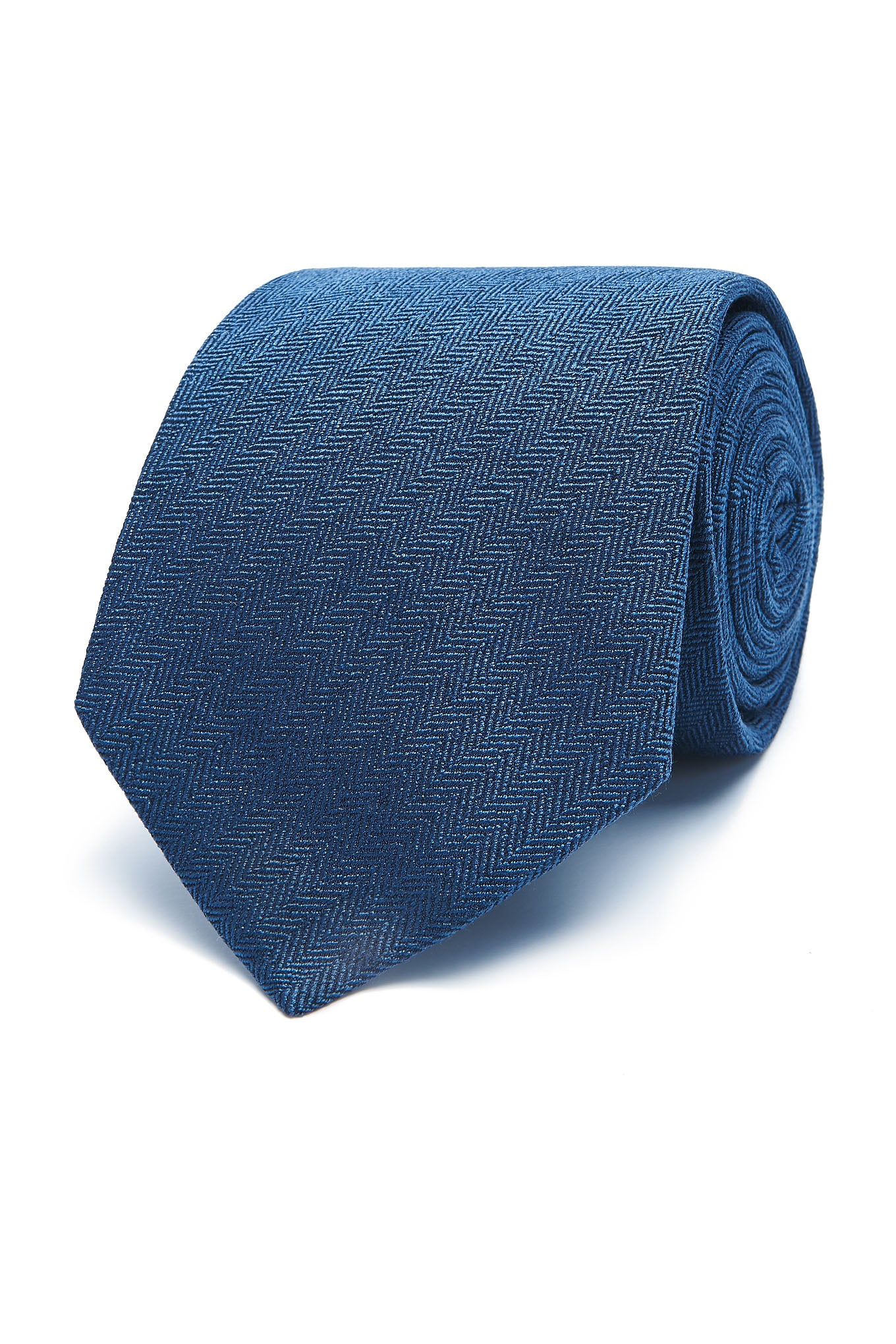 Herringbone Pattern Tie 100% Silk 8cm