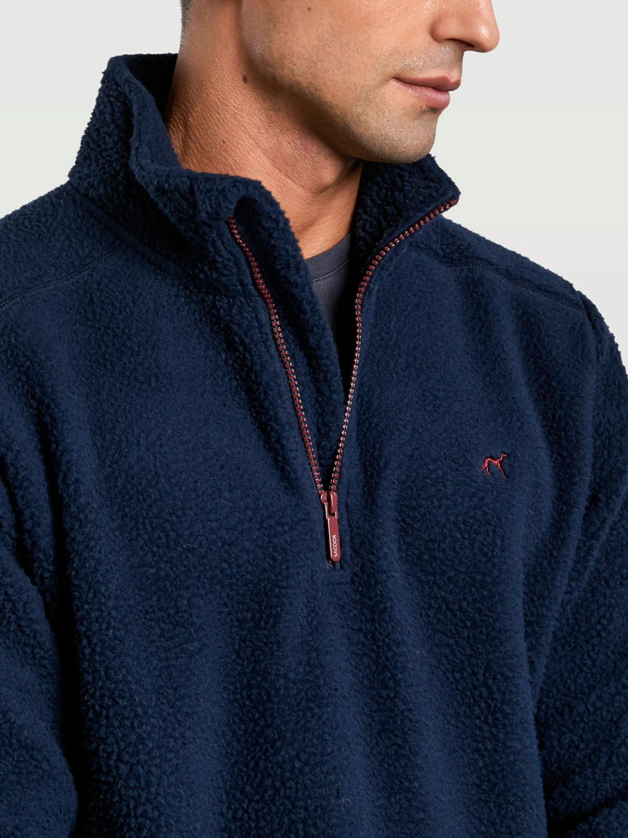 High collar polar fleece