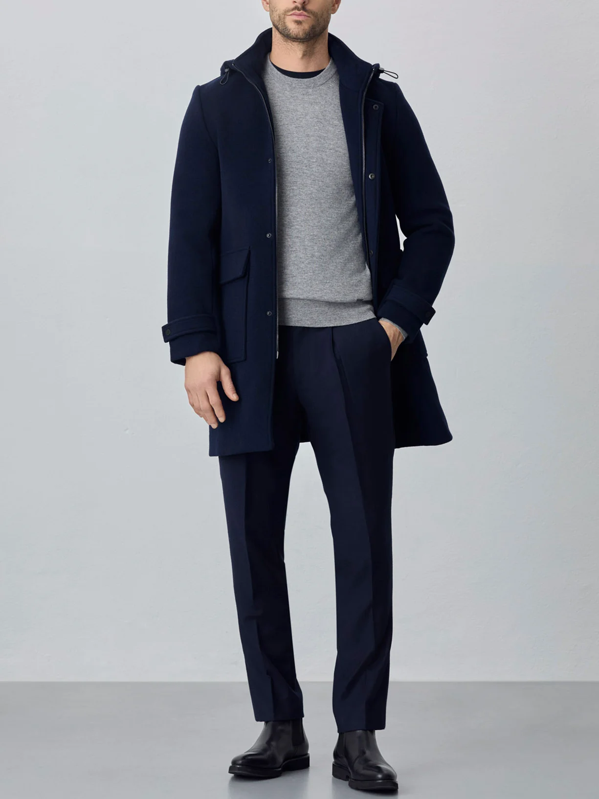 Hooded duffle coat - Image 3