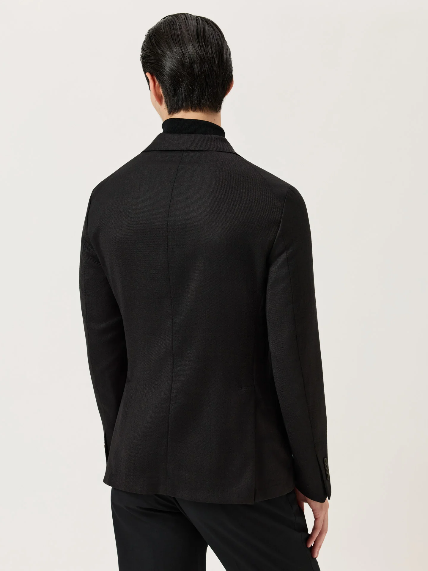 Italian Knit Twill Blazer In Wool Stretch - Image 2