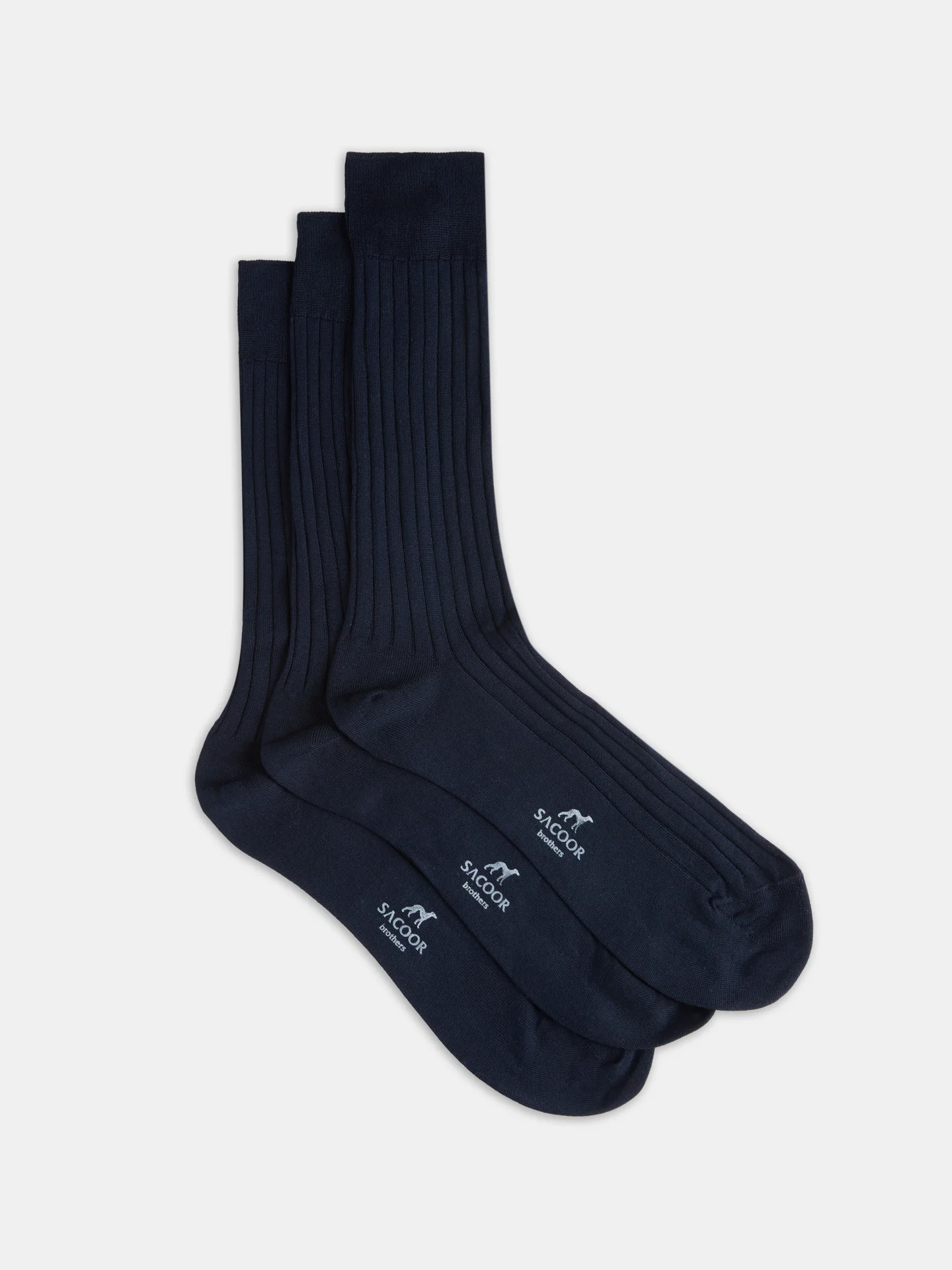 Knitted rib socks