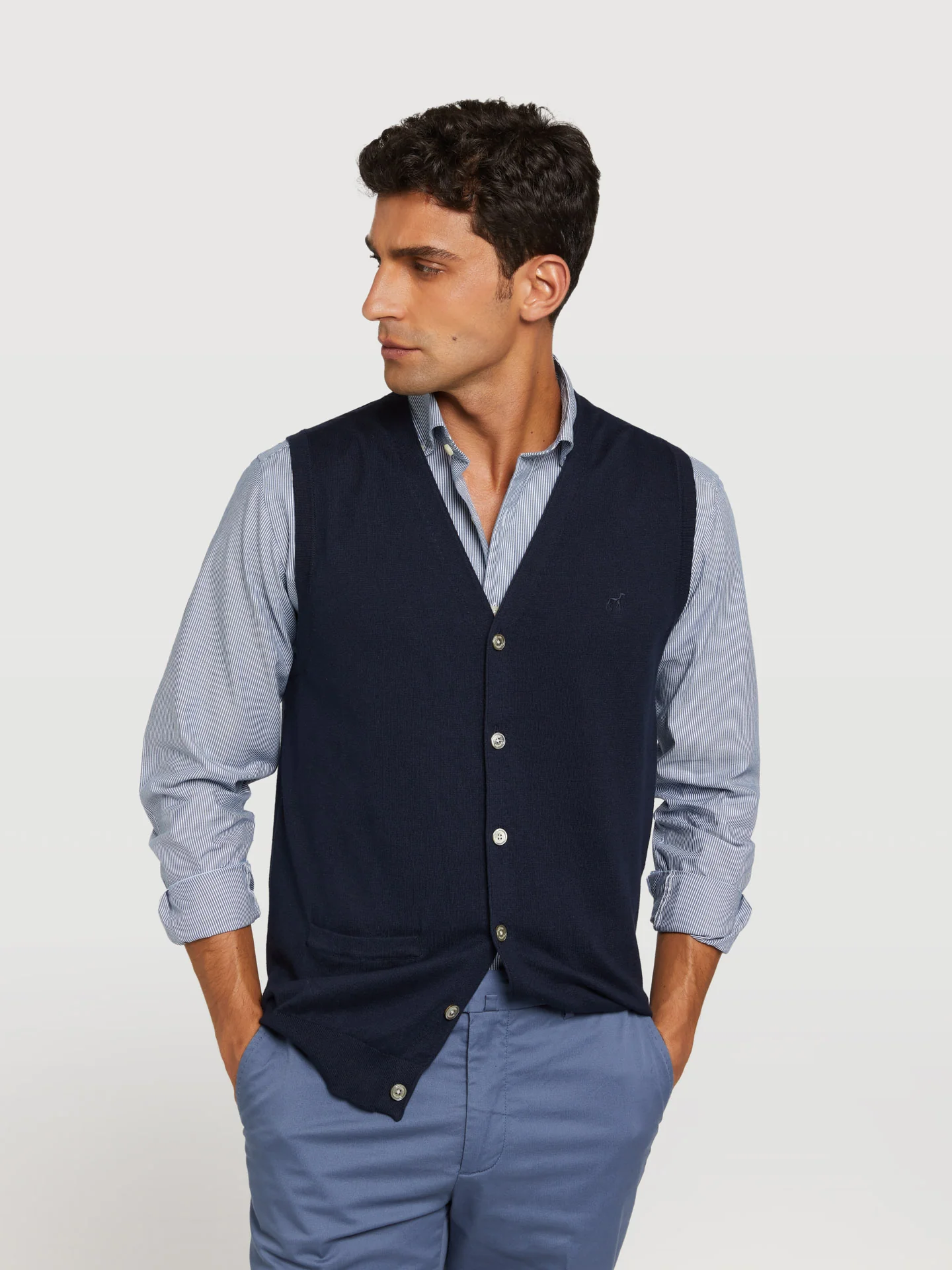Knitted waistcoat