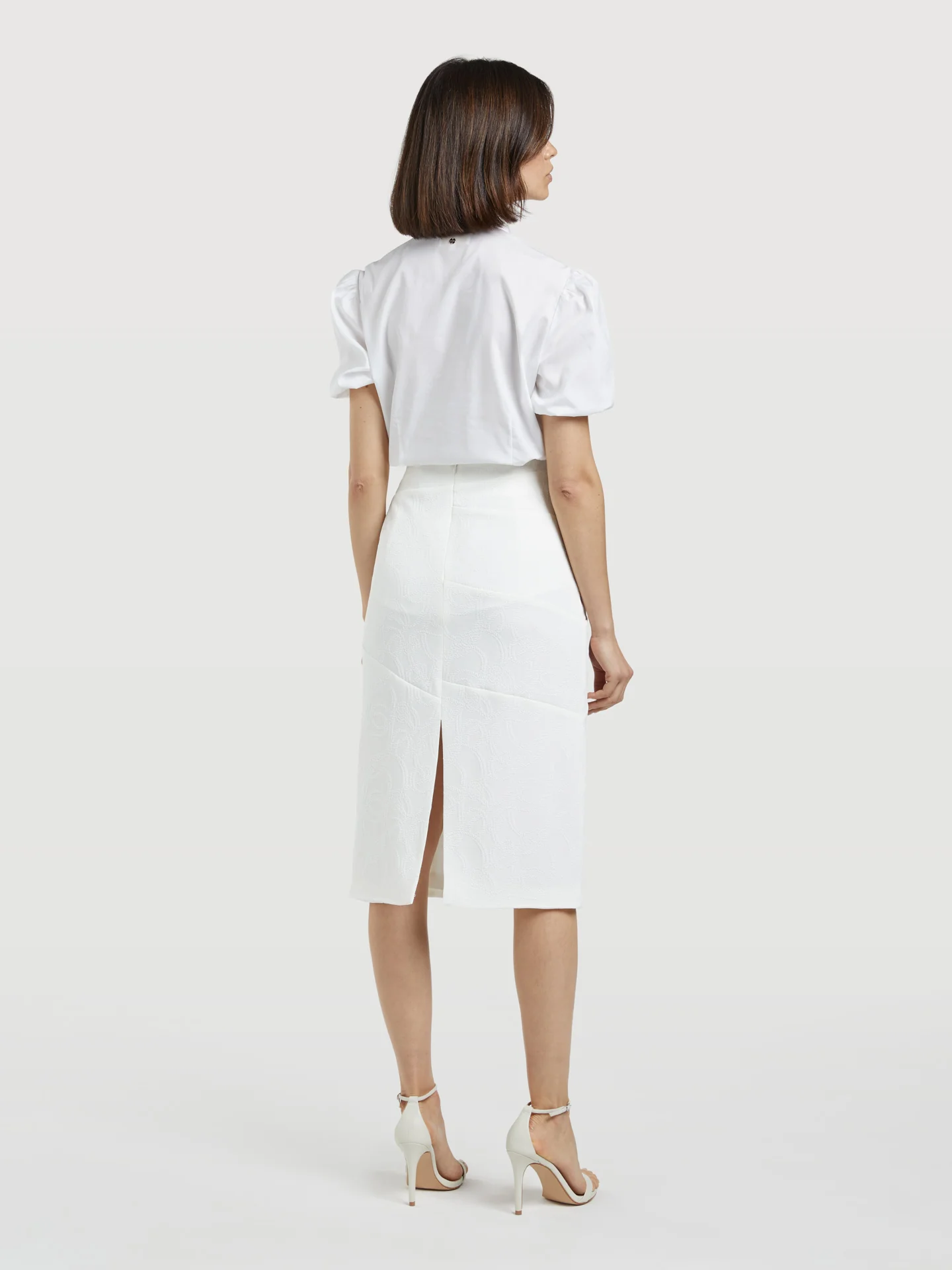 Knots Jacquard Pencil Skirt - Image 5
