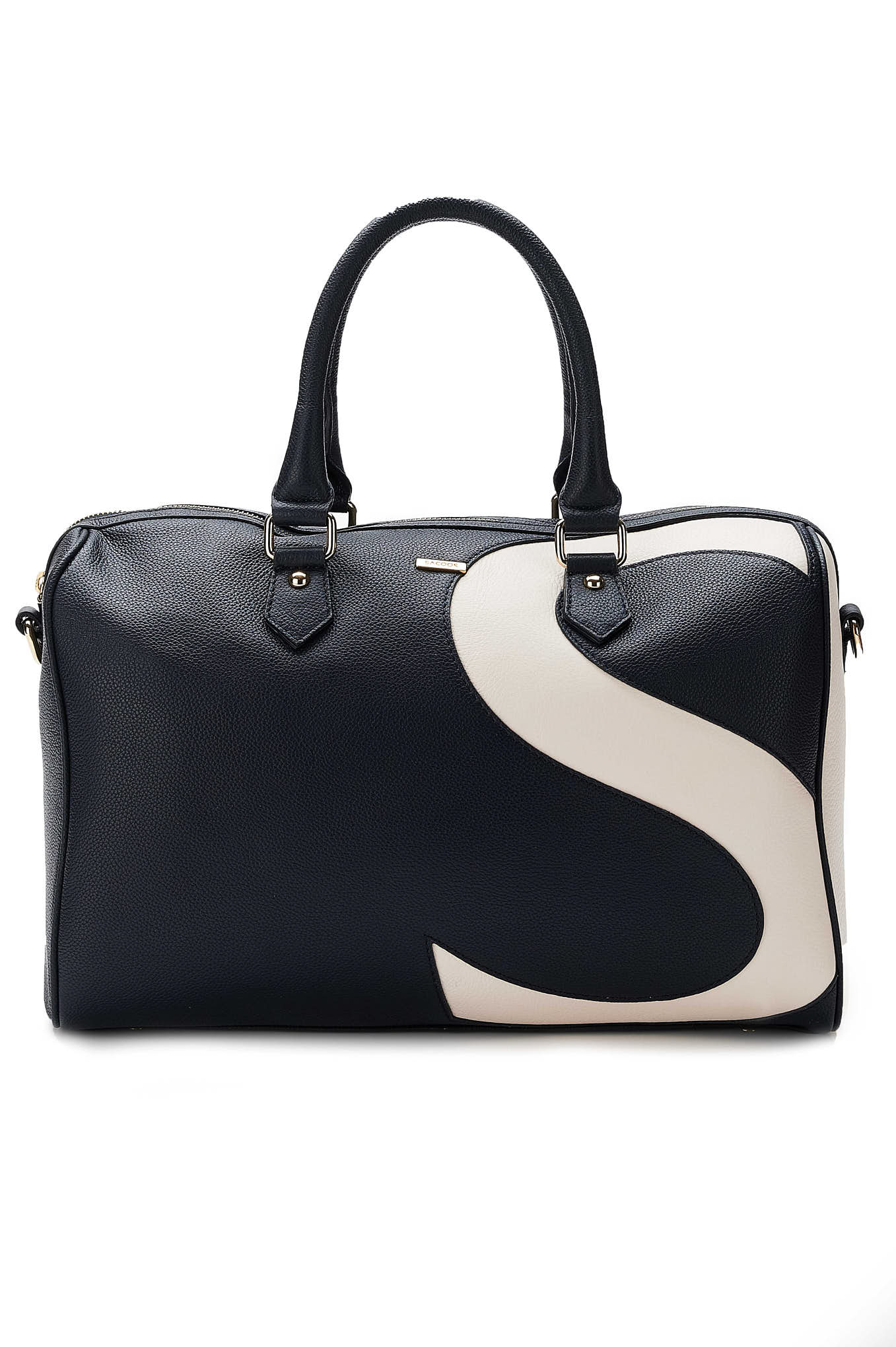 Large bowling bag made of genuine leather