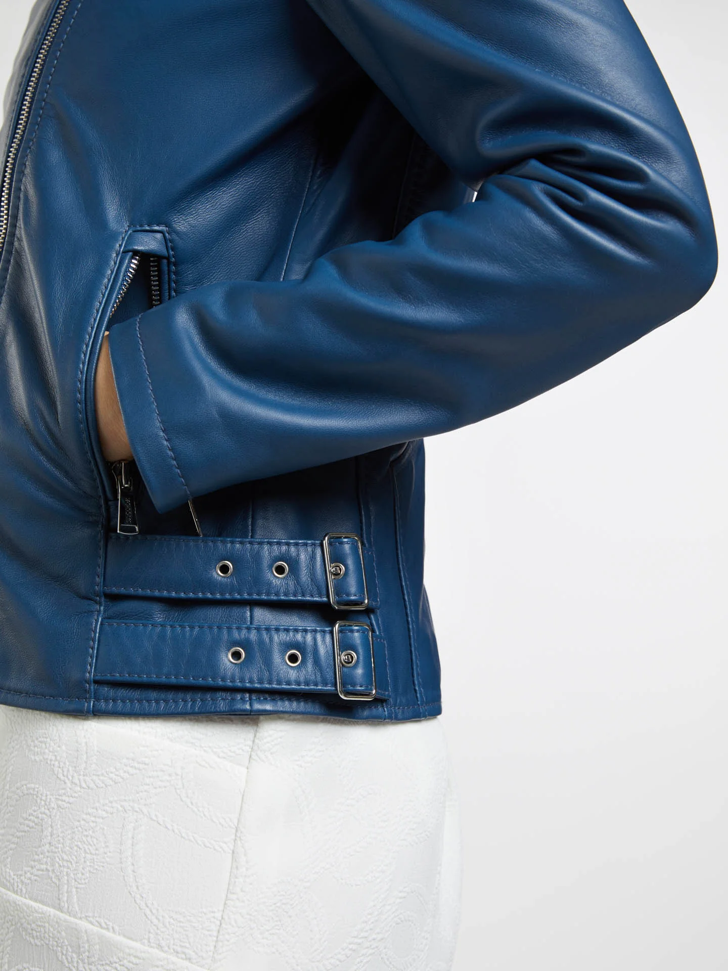 Leather Biker Jacket - Image 5