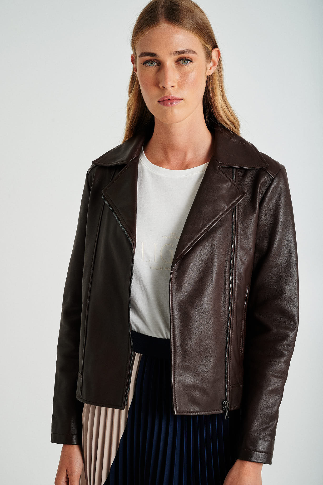 Leather biker jackets