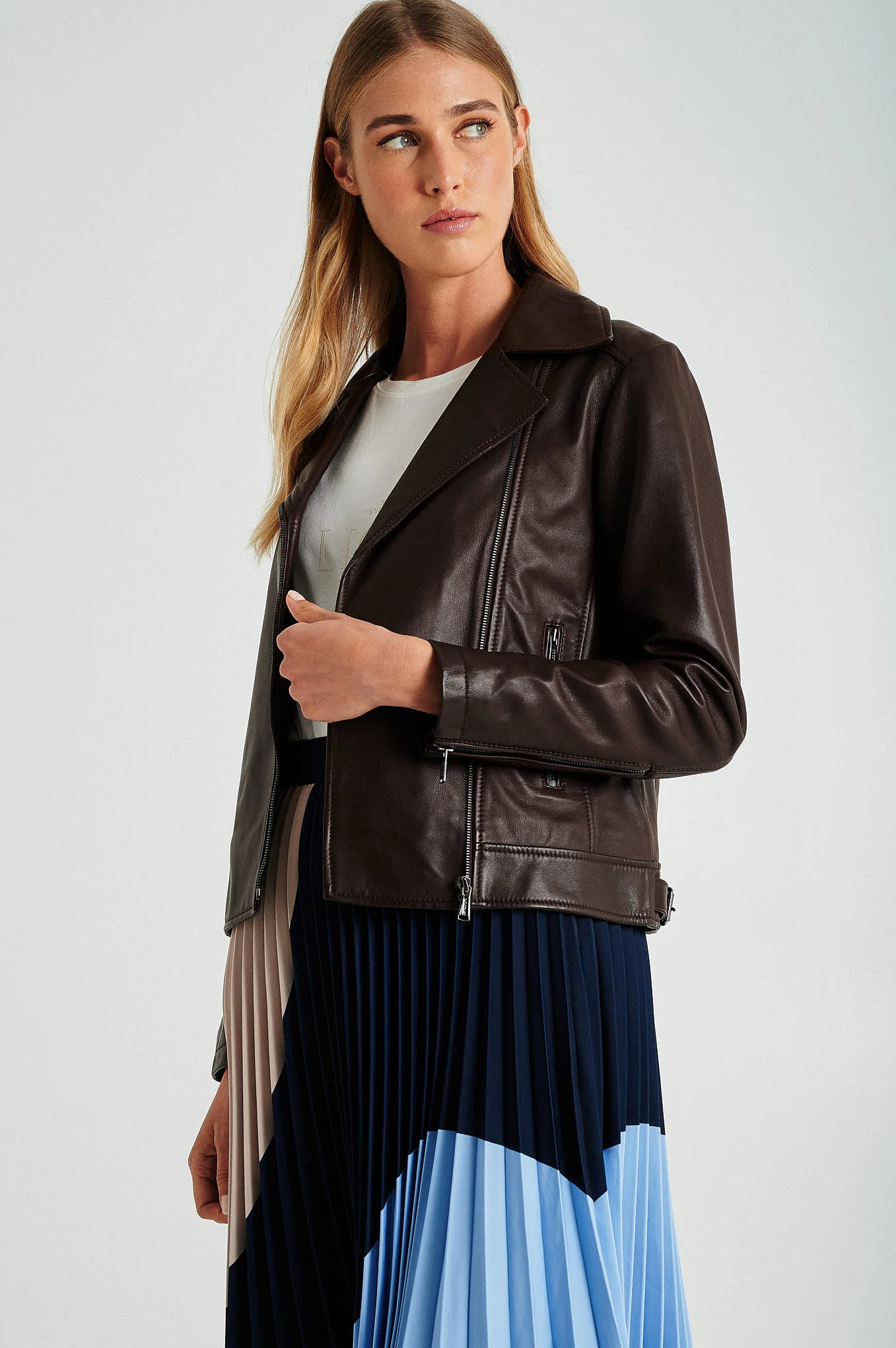Leather biker jackets - Image 5