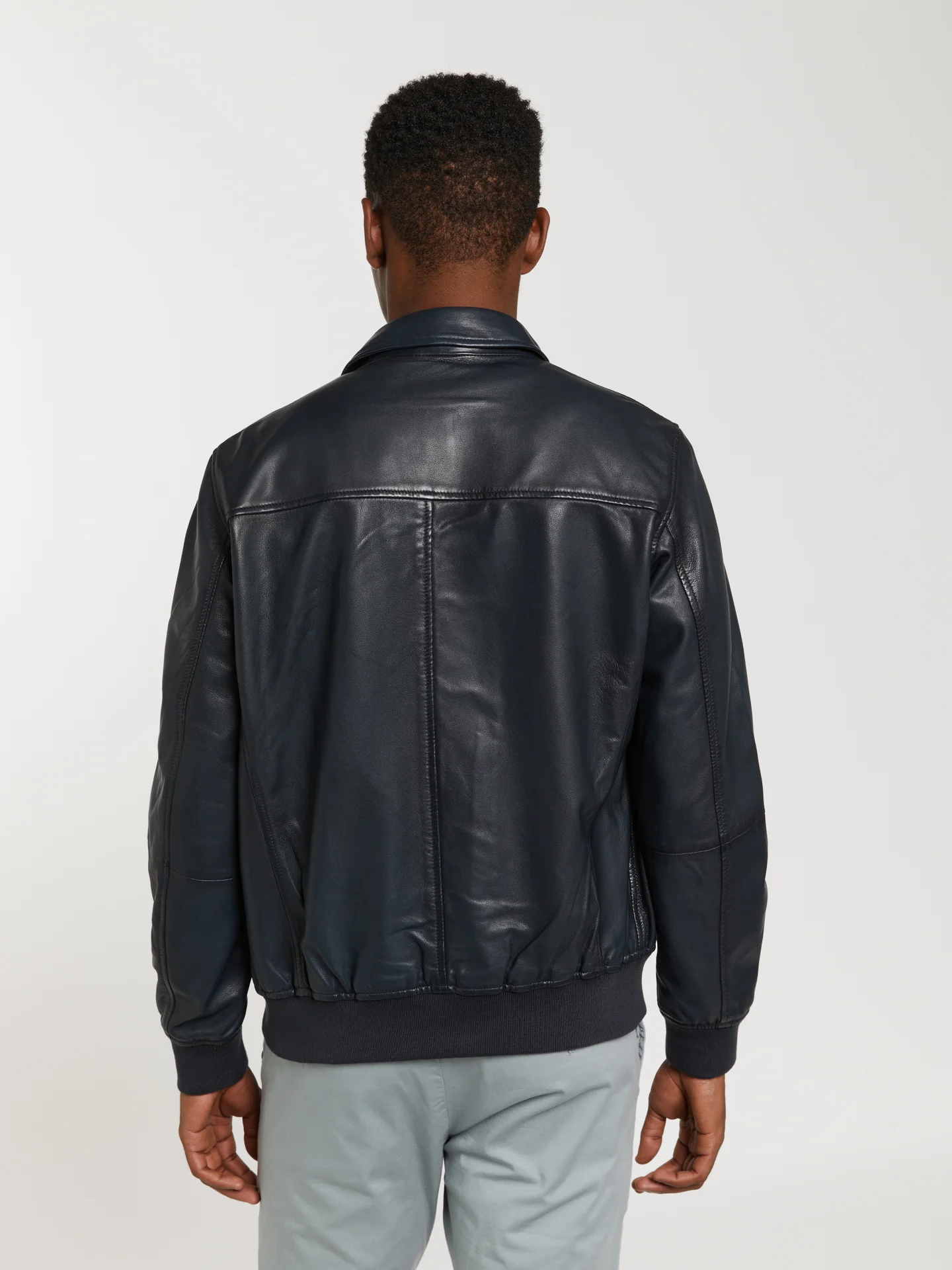 Leather bomber jacket - Image 13