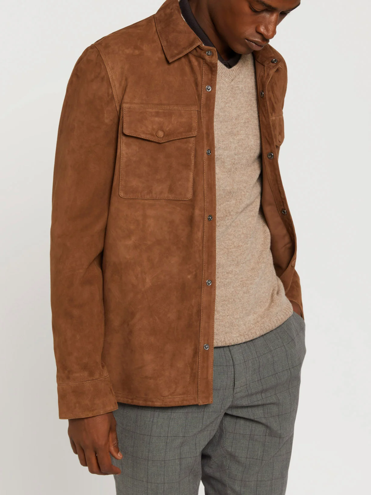 Leather overshirt - Image 2