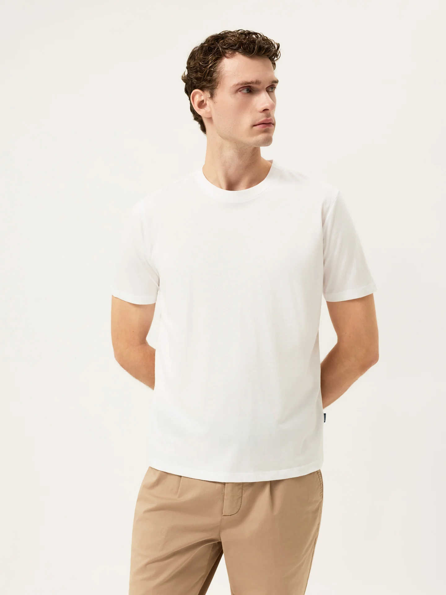 Liquid Cotton Jersey T-Shirt With Flag Label - Image 9