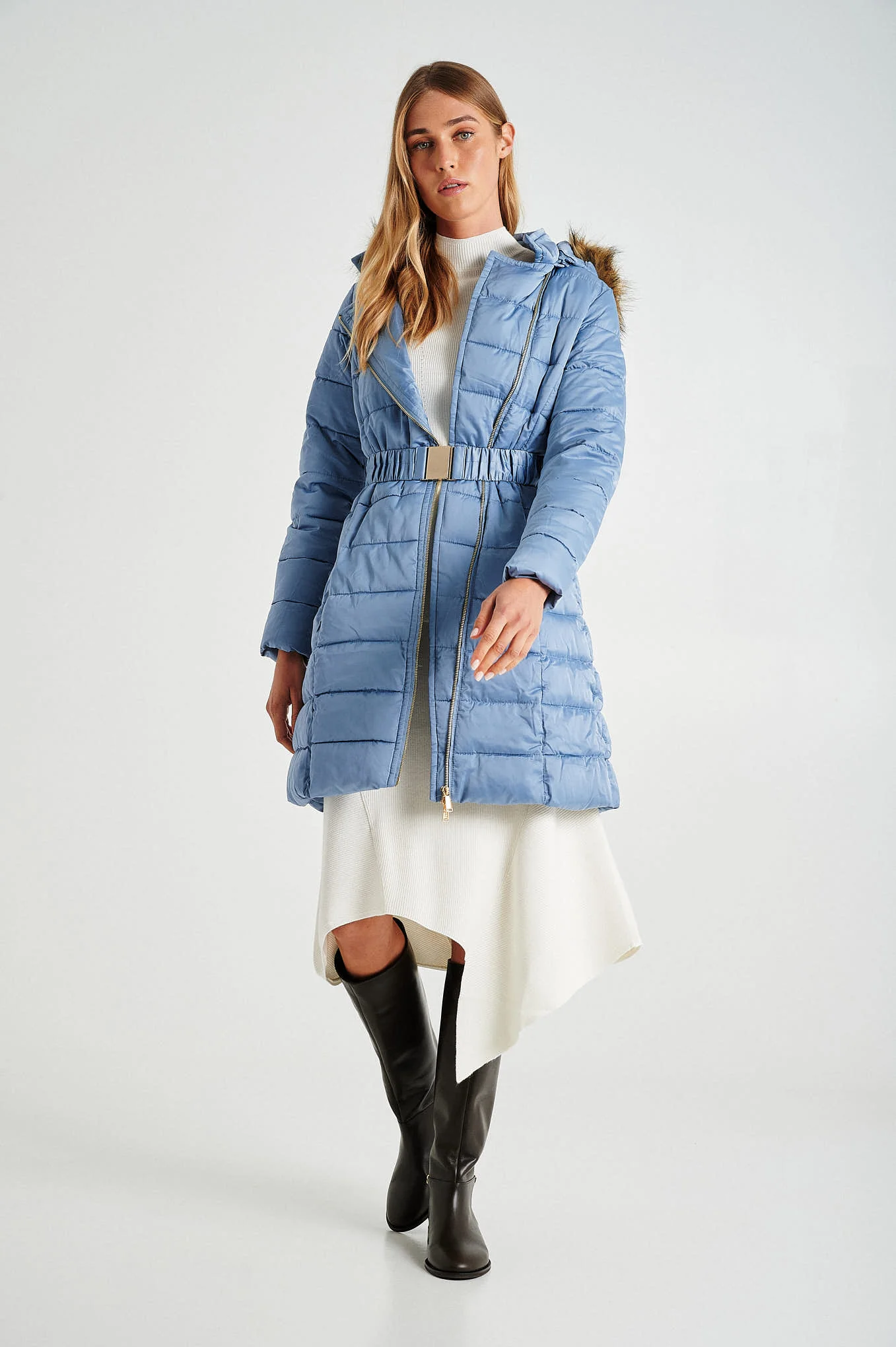 Long side opening puffer jacket - Image 2