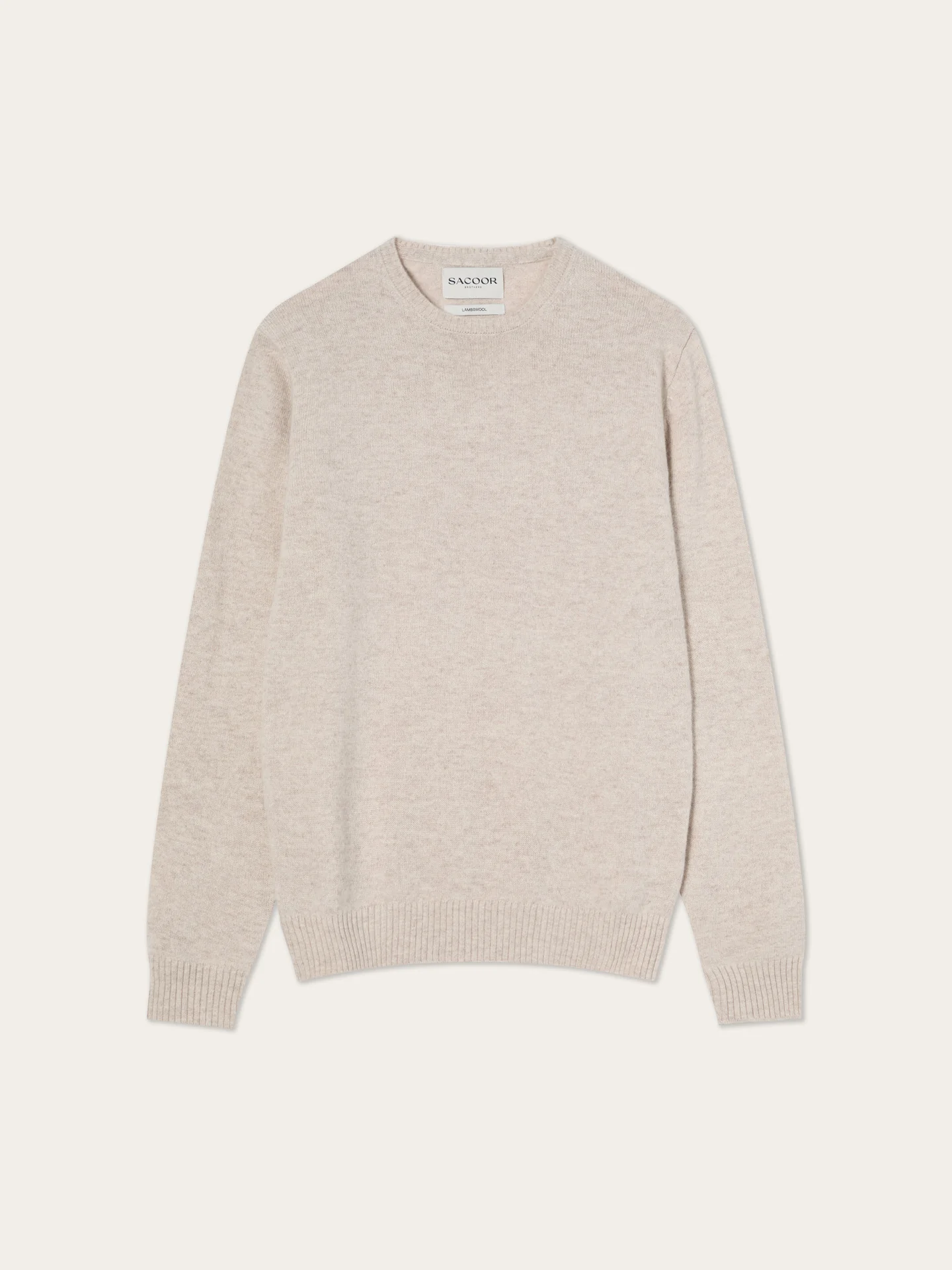 Long Sleeve Crew Neck Sweater In Pure Lambswool - Image 12