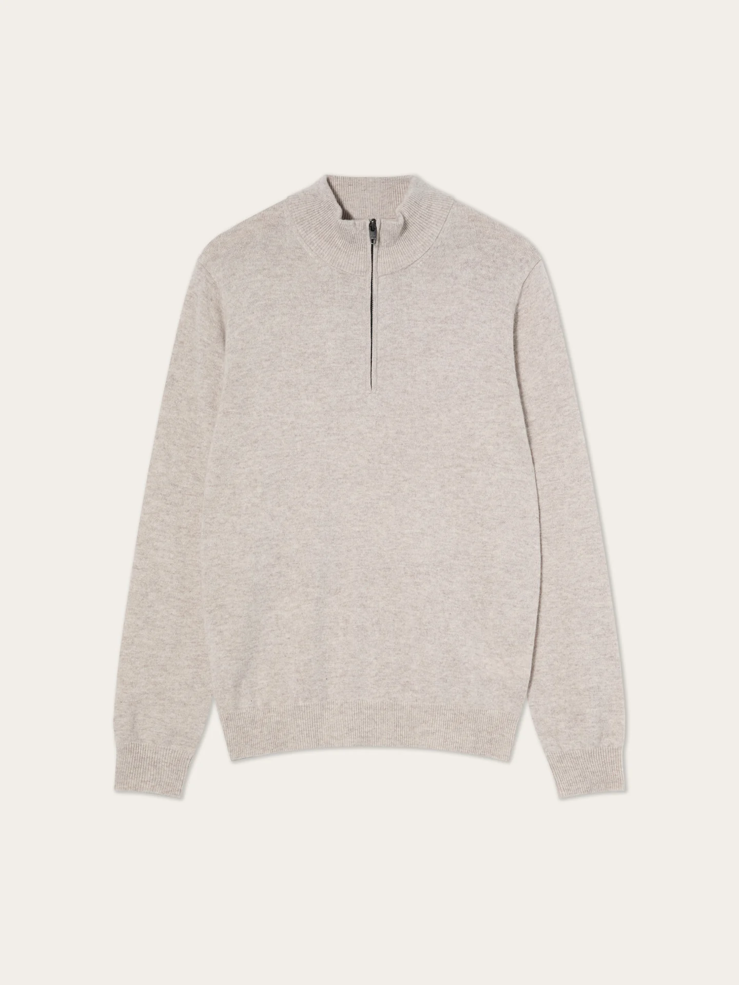 Long Sleeve Half-Zip Sweater In Fine Lambswool - Image 16