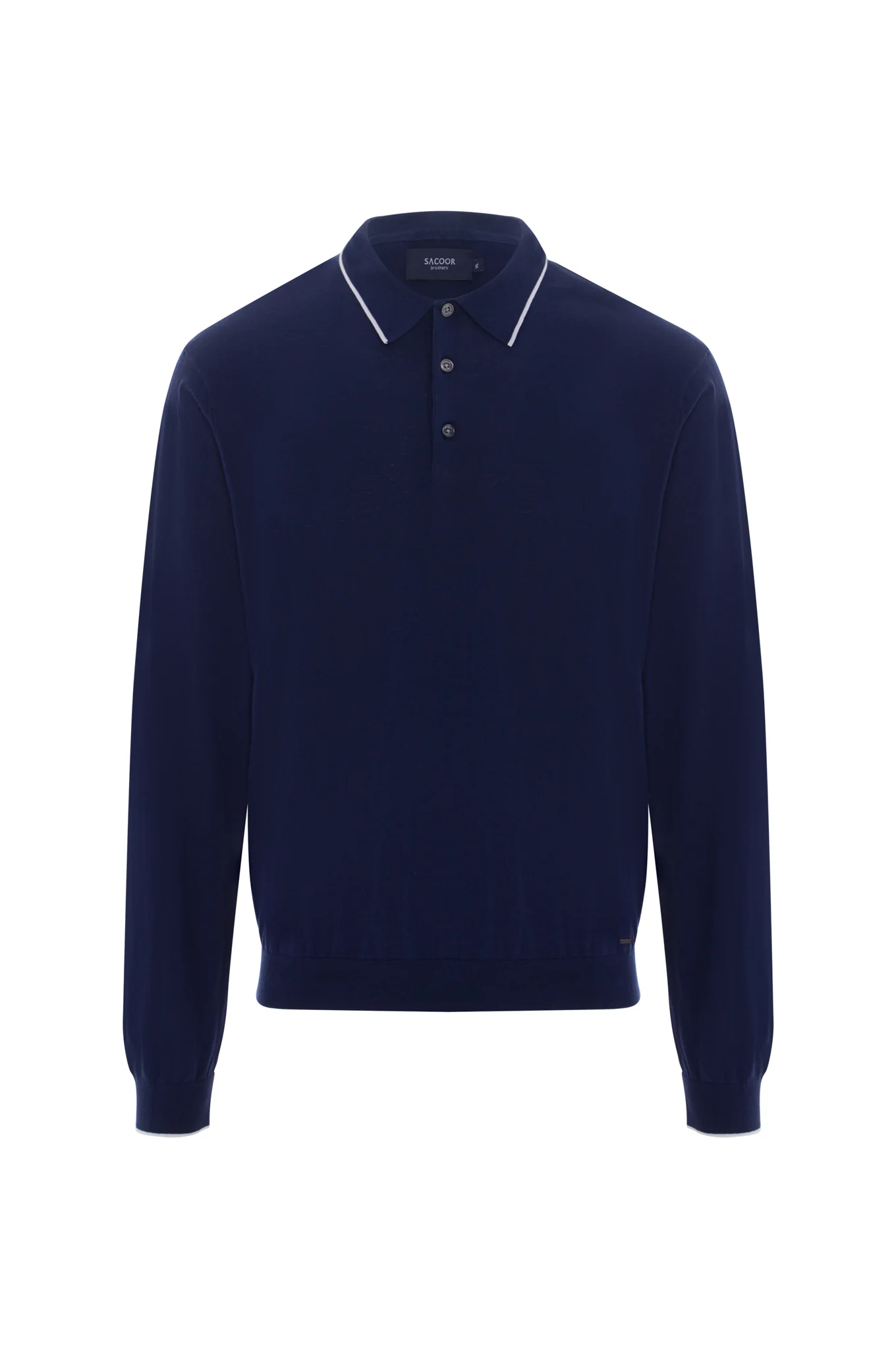Long sleeve K-Easy high twisted cotton polo sweater Quick Dry - Image 4