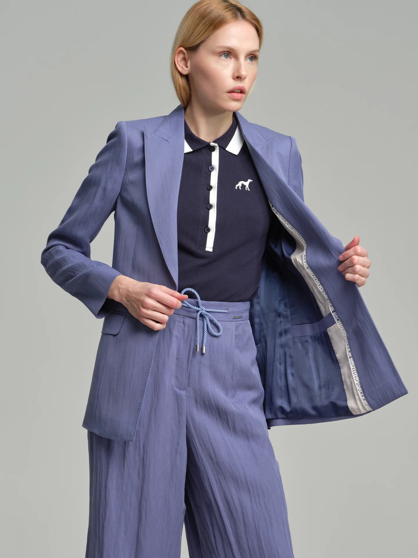Loose fit single-breasted blazer in soft Respekt quality - Image 3
