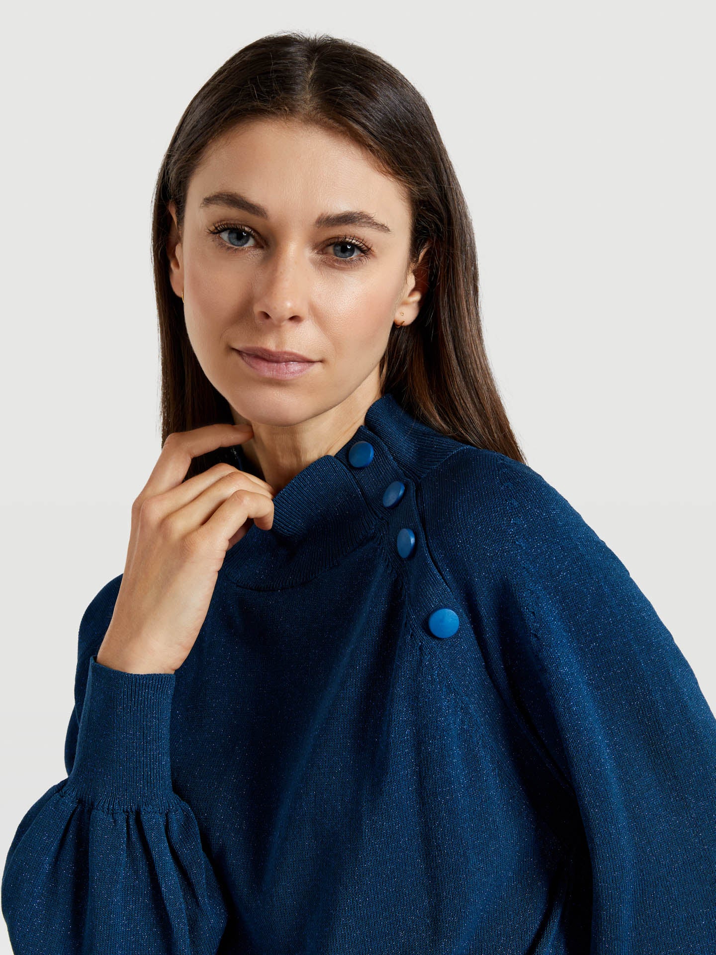 Lurex compact knit sweater - Image 4