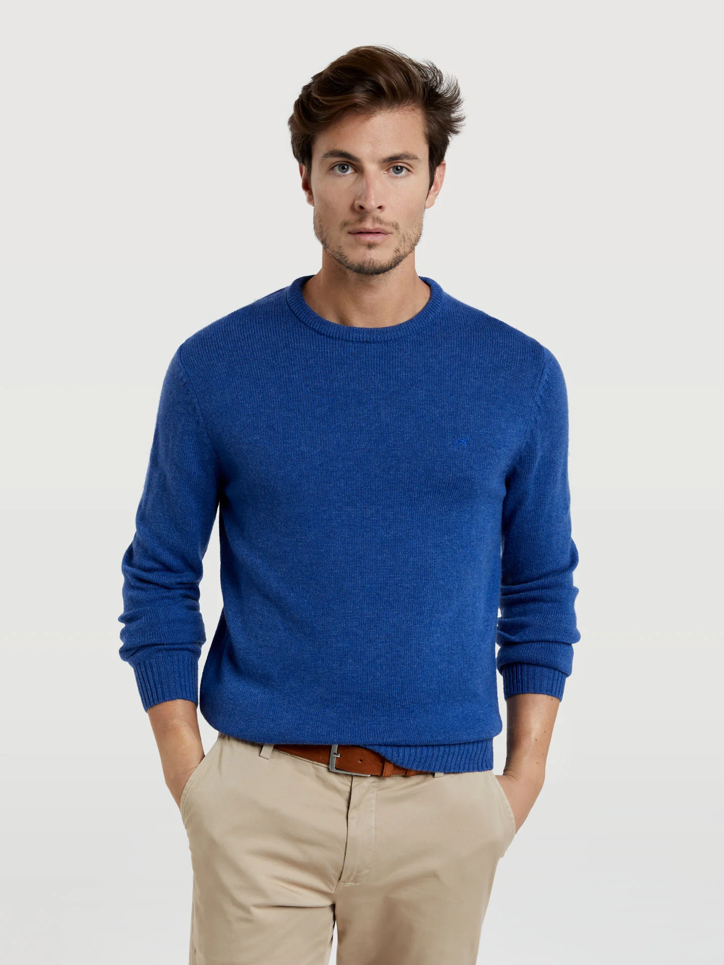 Machine washable crew neck sweater - Image 20