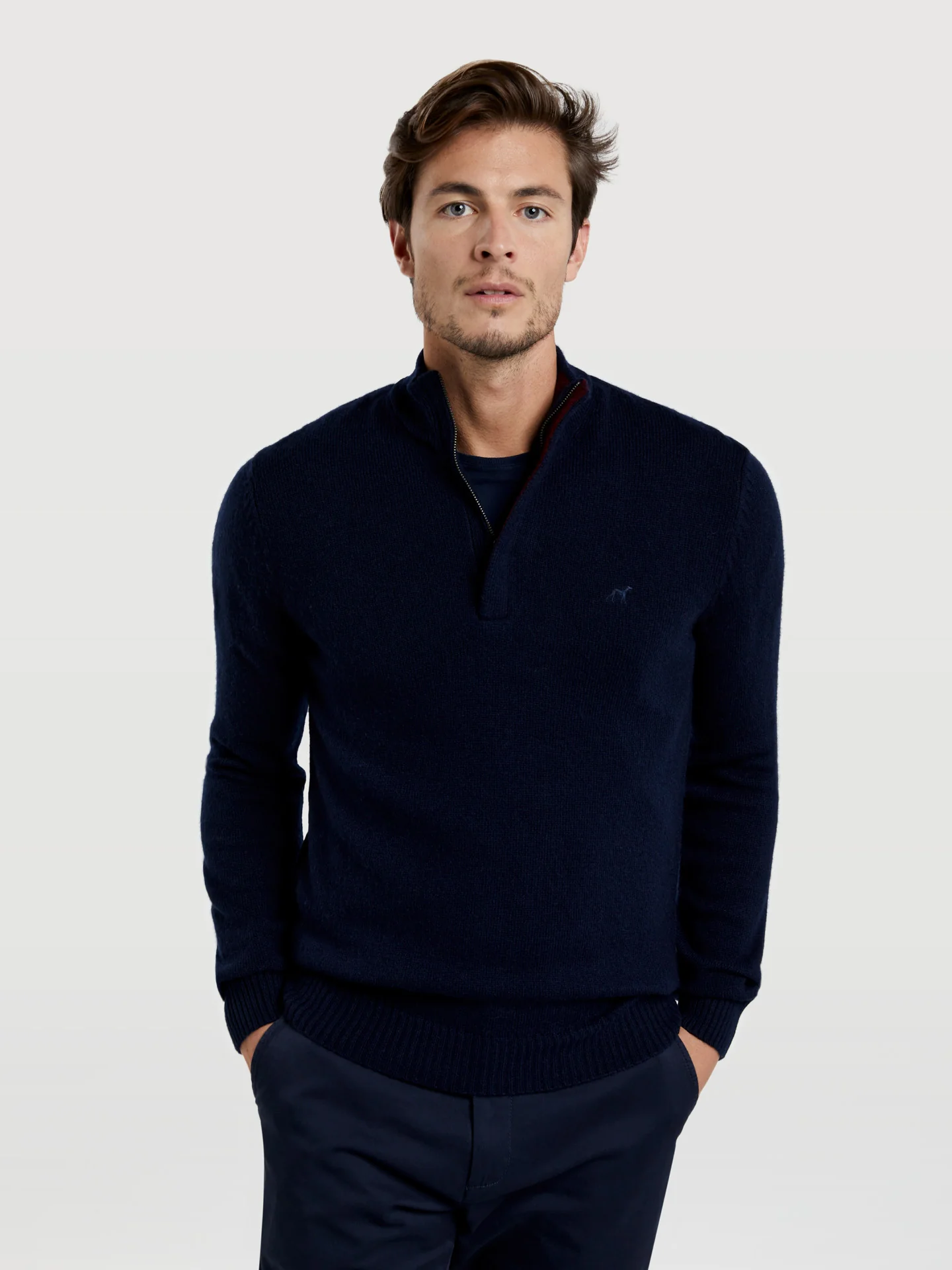 Machine washable half-zip sweater - Image 12