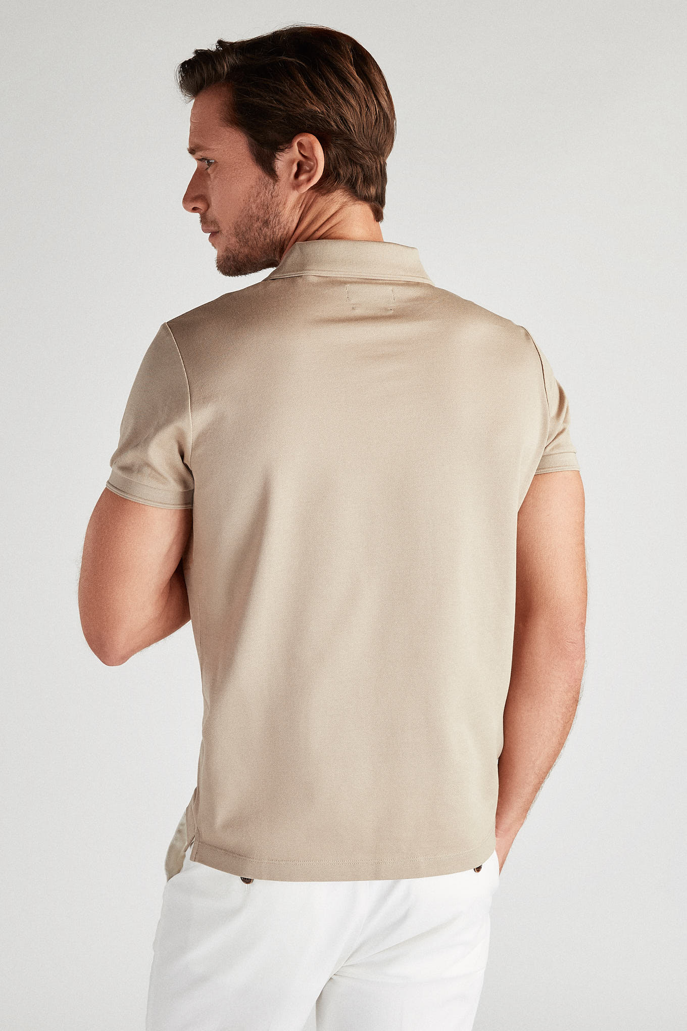 Men's 100% Cotton Slim Fit Sport Polo Piquet Shirt - Image 7