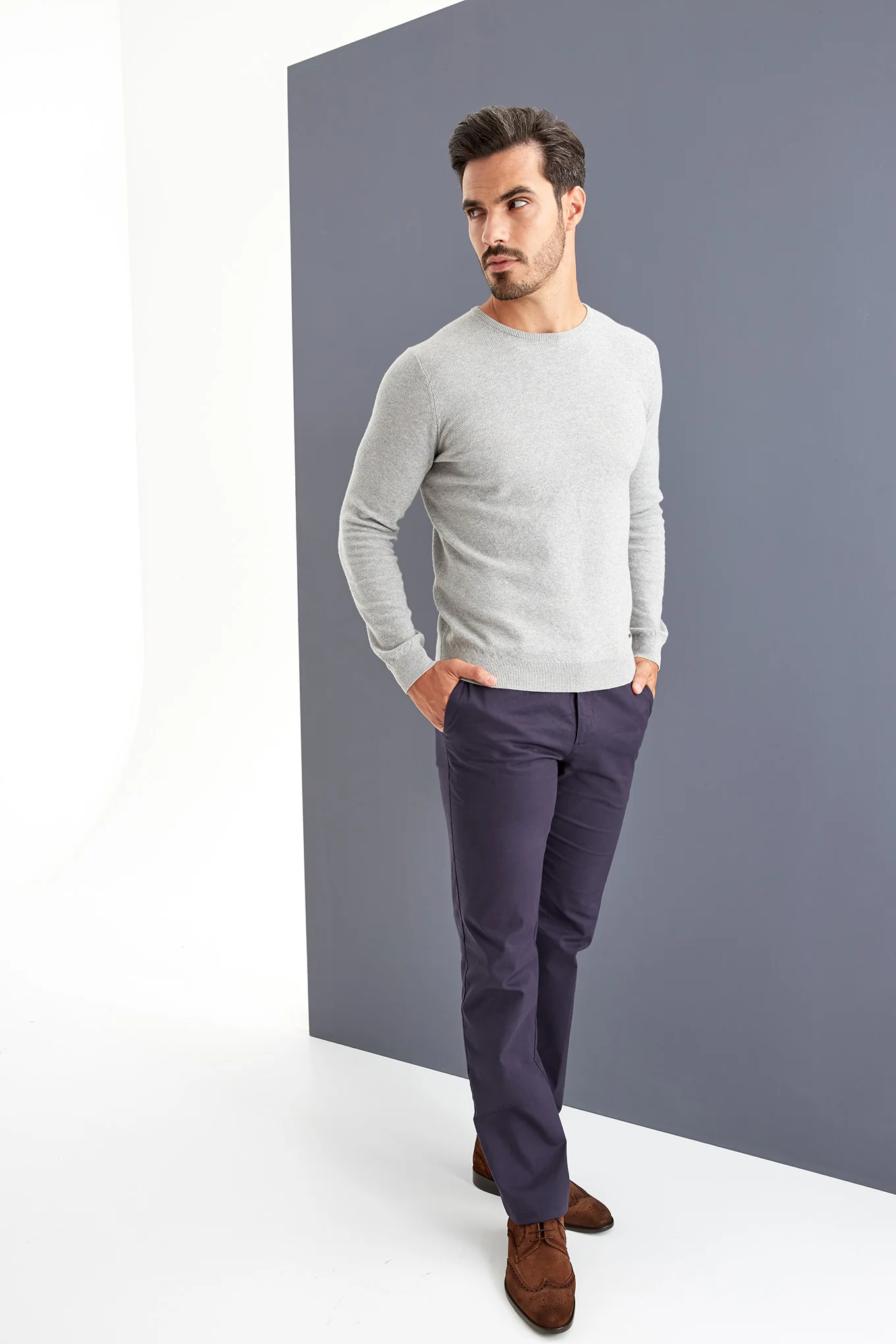 Men's Basic Knitwear Sweater - Image 11