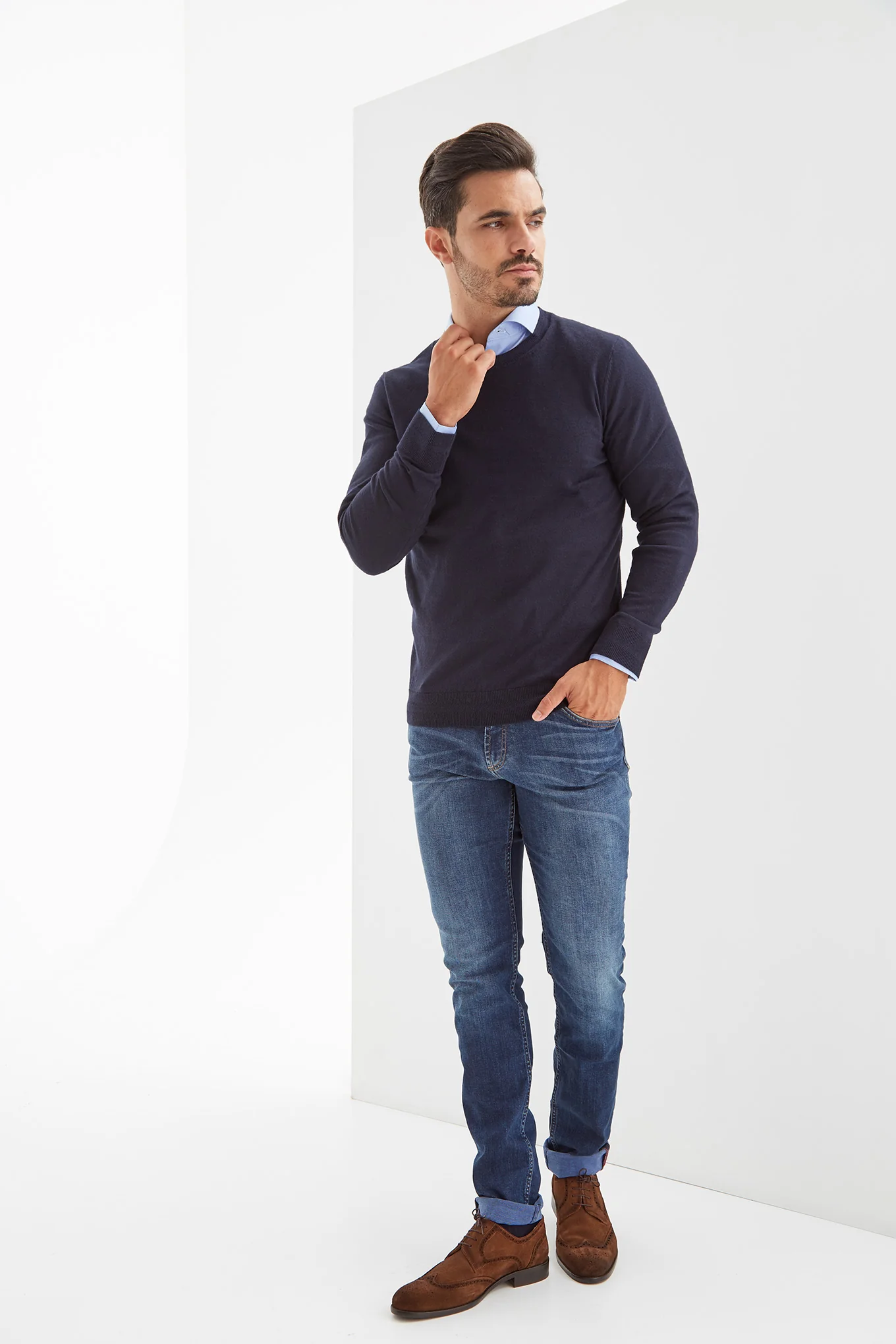 Men's Basic Knitwear Sweater - Image 6