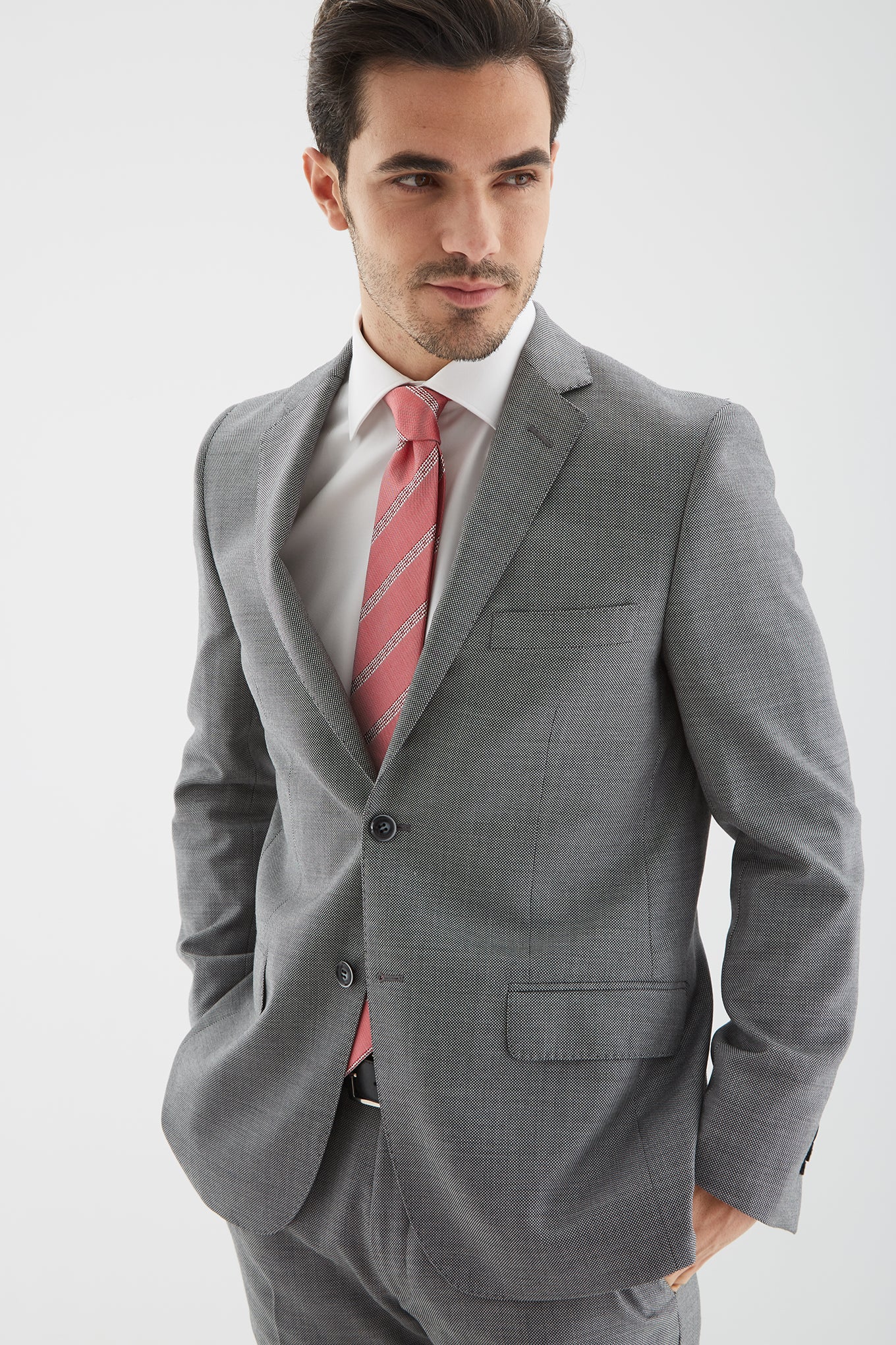 Men's Birdeye Slim fit Classic Suit - Image 3
