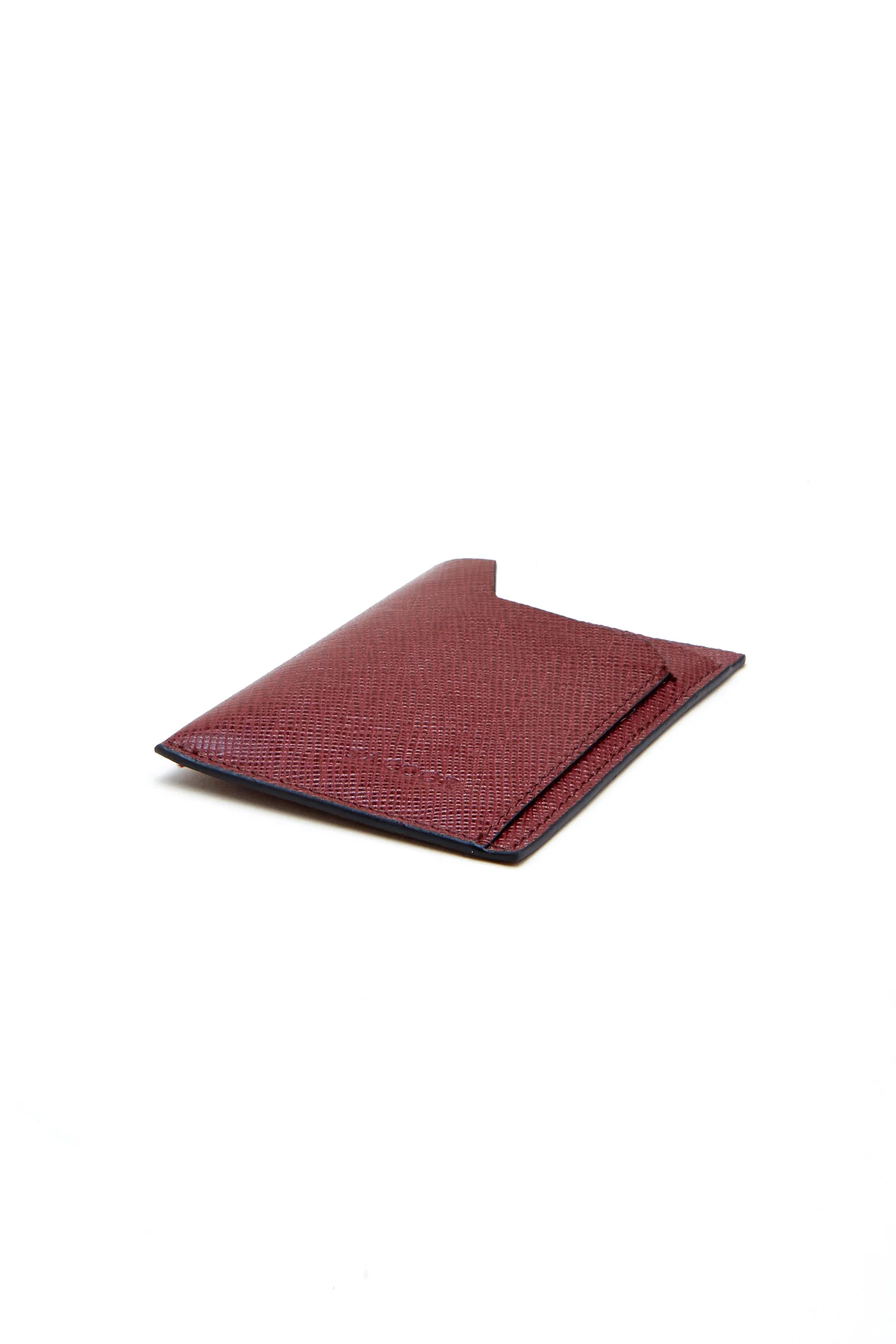 Men's Card Holder with Embossed Pattern