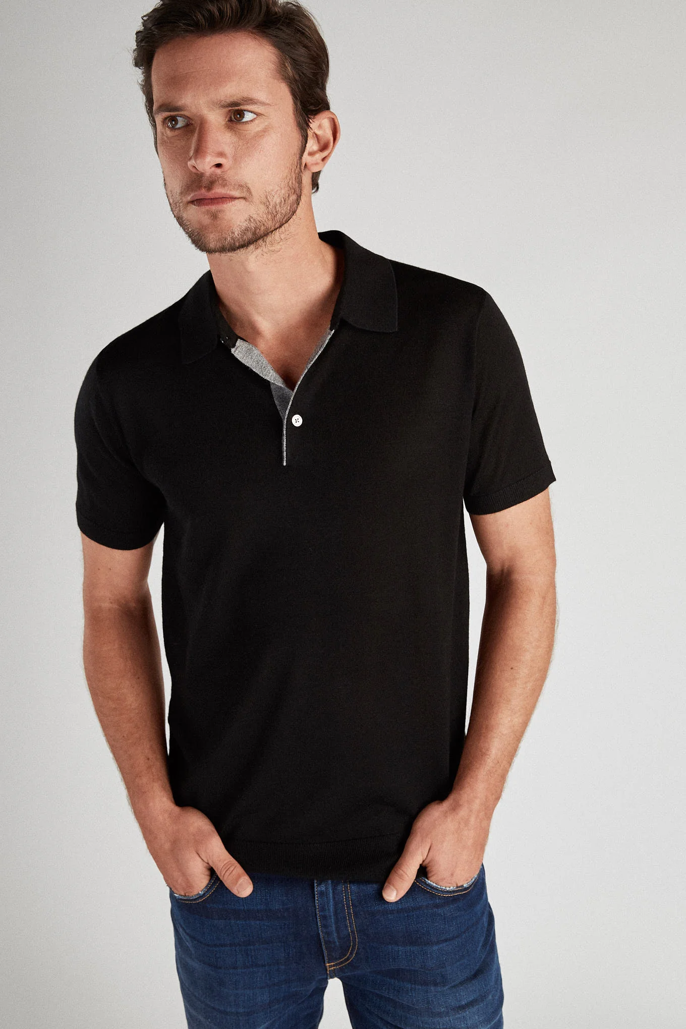 Men's Casual Polo Sweater - Image 4