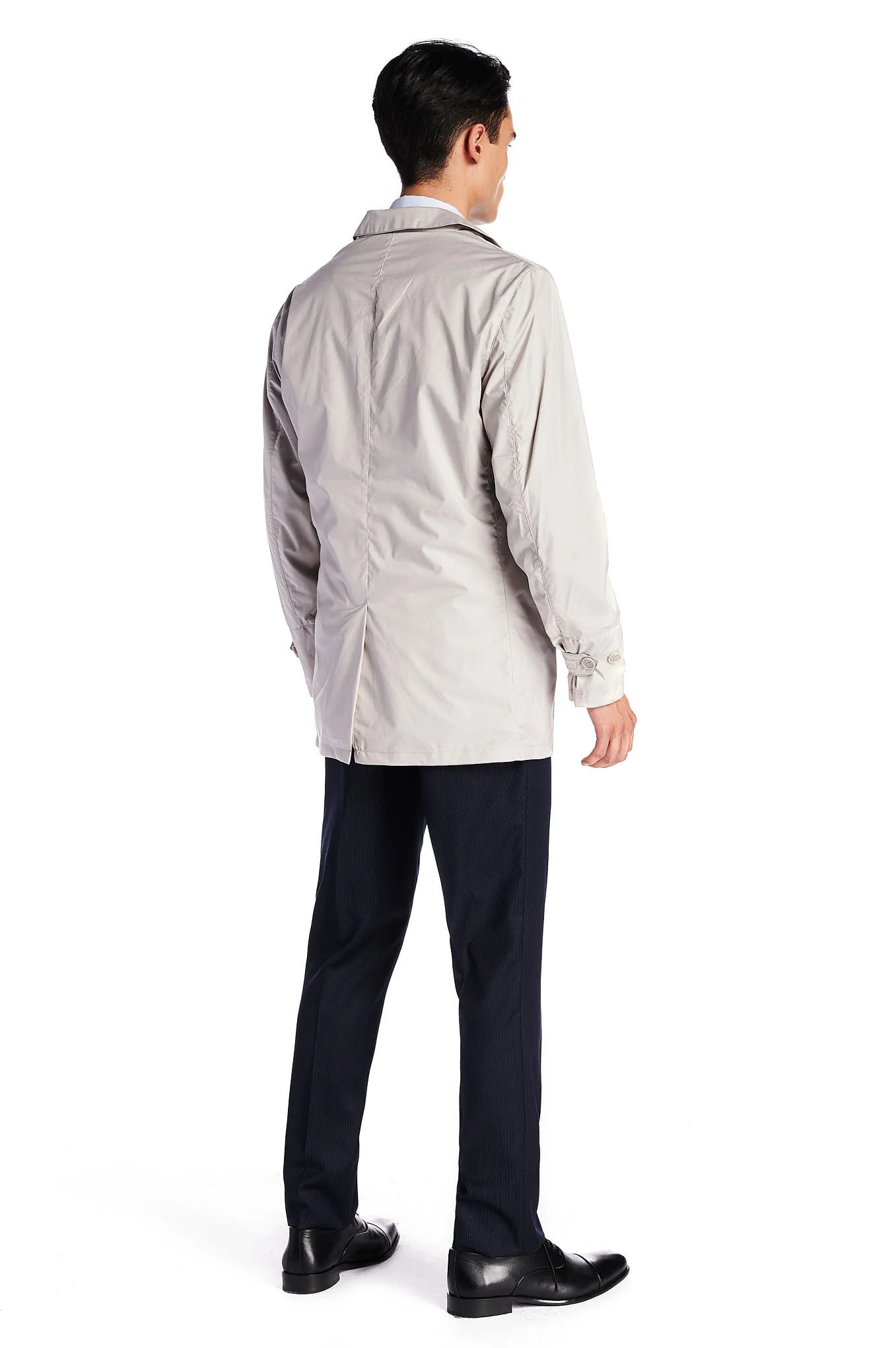 Men's Casual Regular Fit Trenchcoat - Image 2