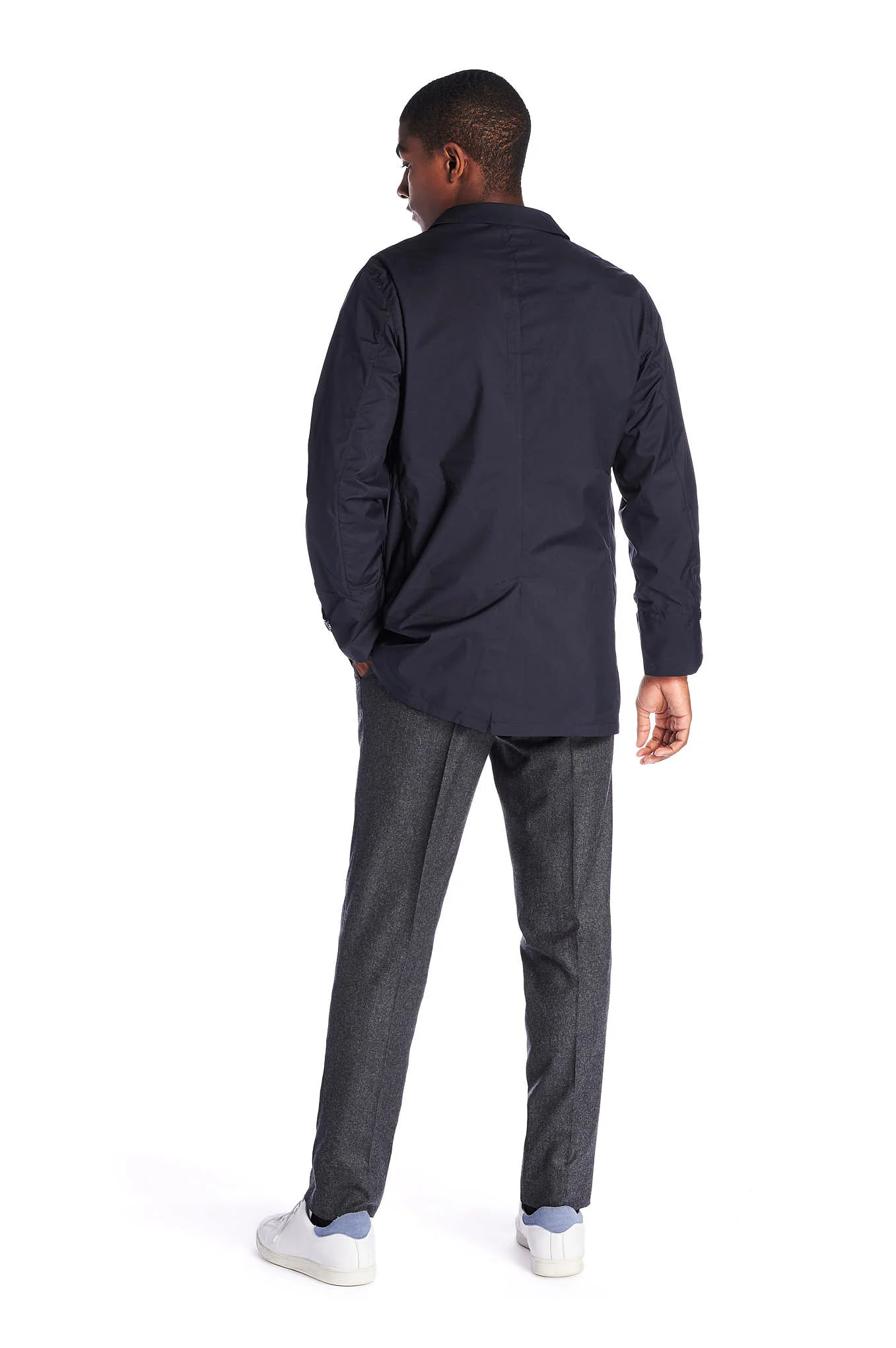 Men's Casual Regular Fit Trenchcoat - Image 4